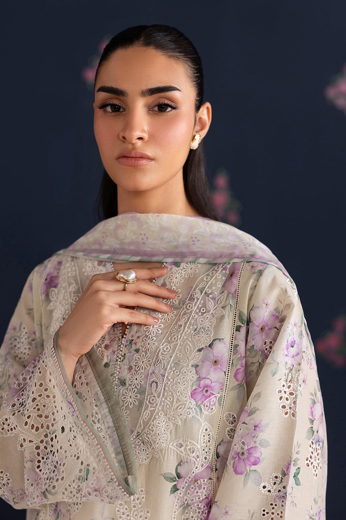 EMBROIDERED LAWN UF-4470