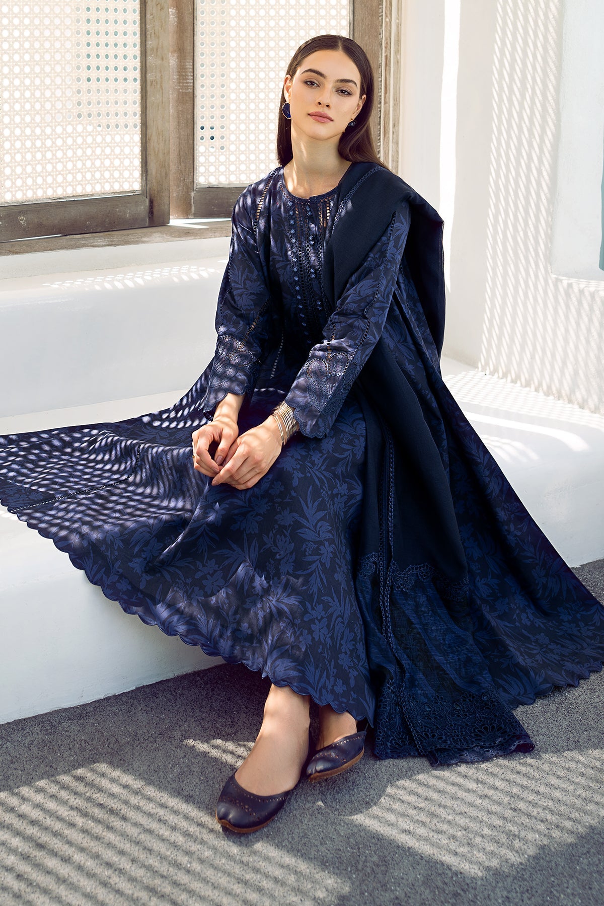 EMBROIDERED PRINTED LAWN UF-544 (RTS)-BAROQUE