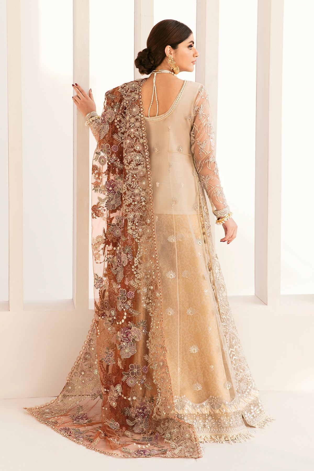 EMBROIDERED NET CH11-03 UNSTITCHED