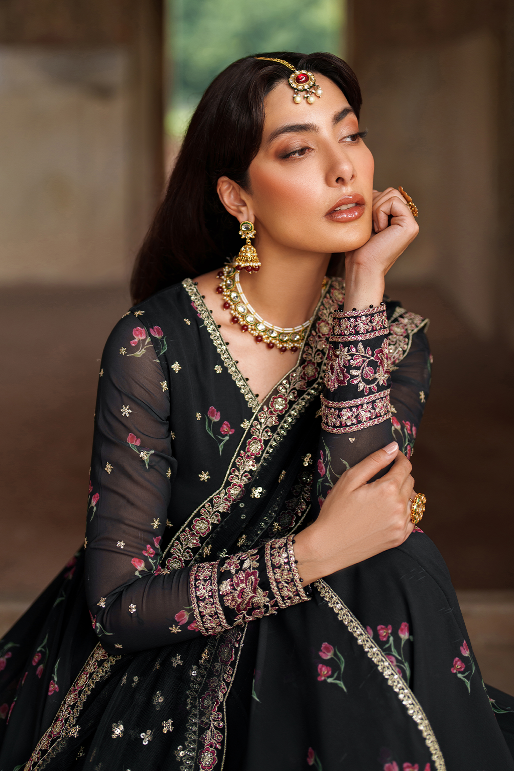 UE-550  Printed Chiffon