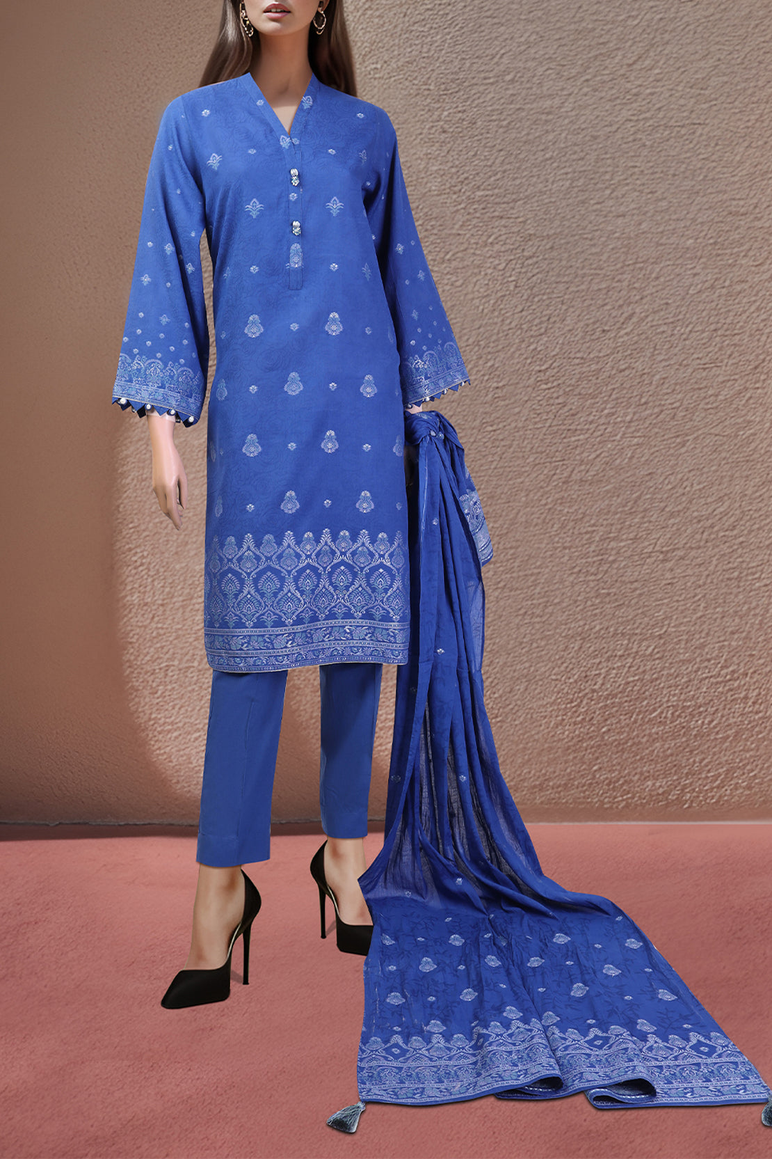 Unstitched Jacquard Cotton Shirt117774