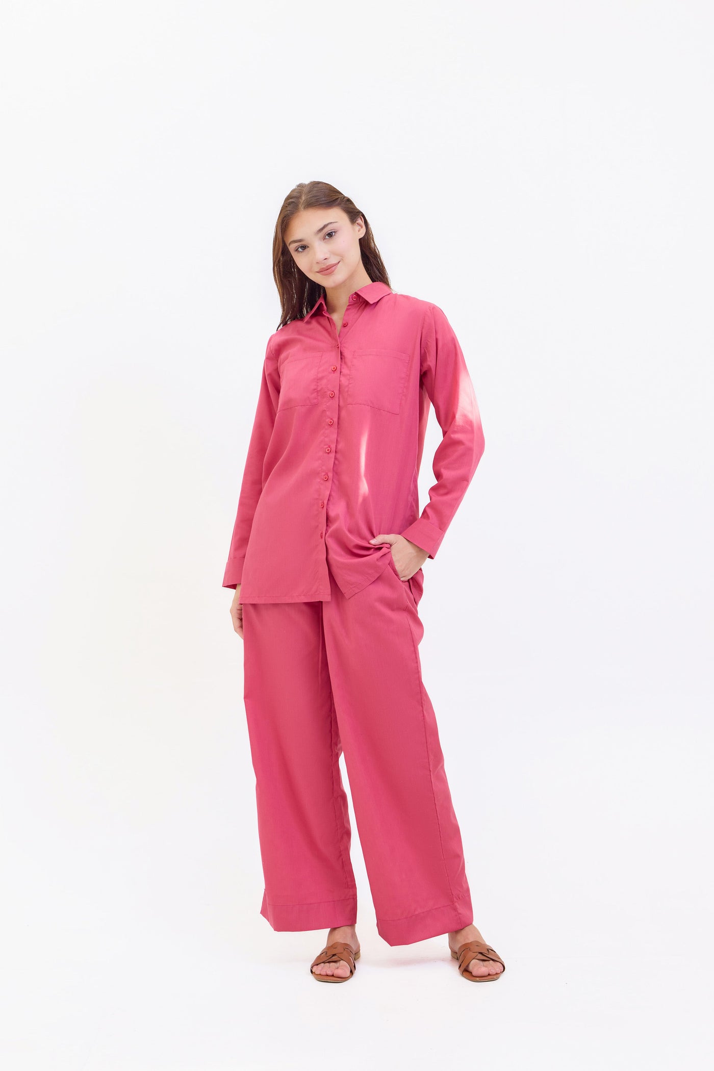 Eden Two Piece Fuchsia Suit
