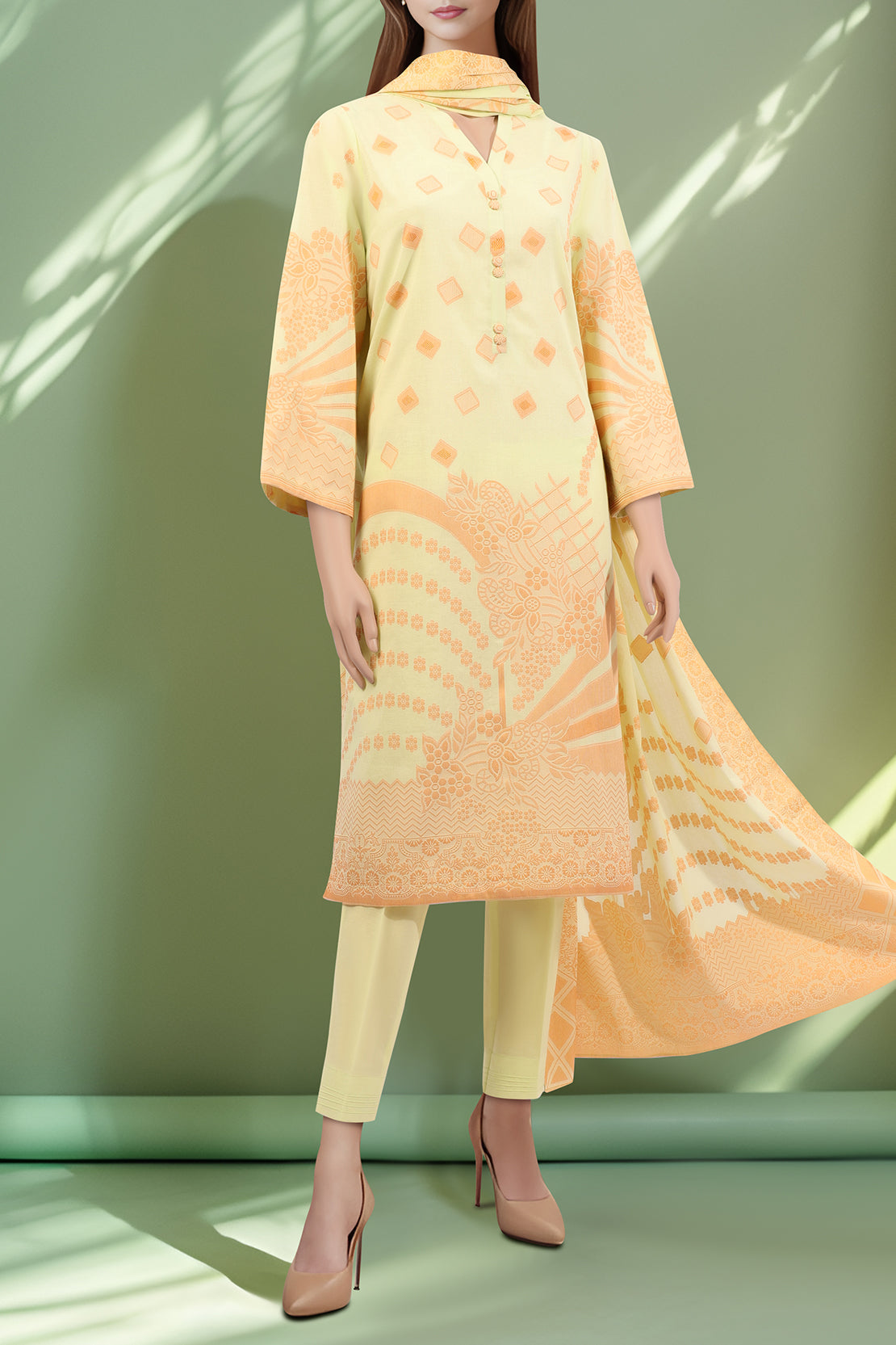 Unstitched Jacquard Cotton Shirt60235