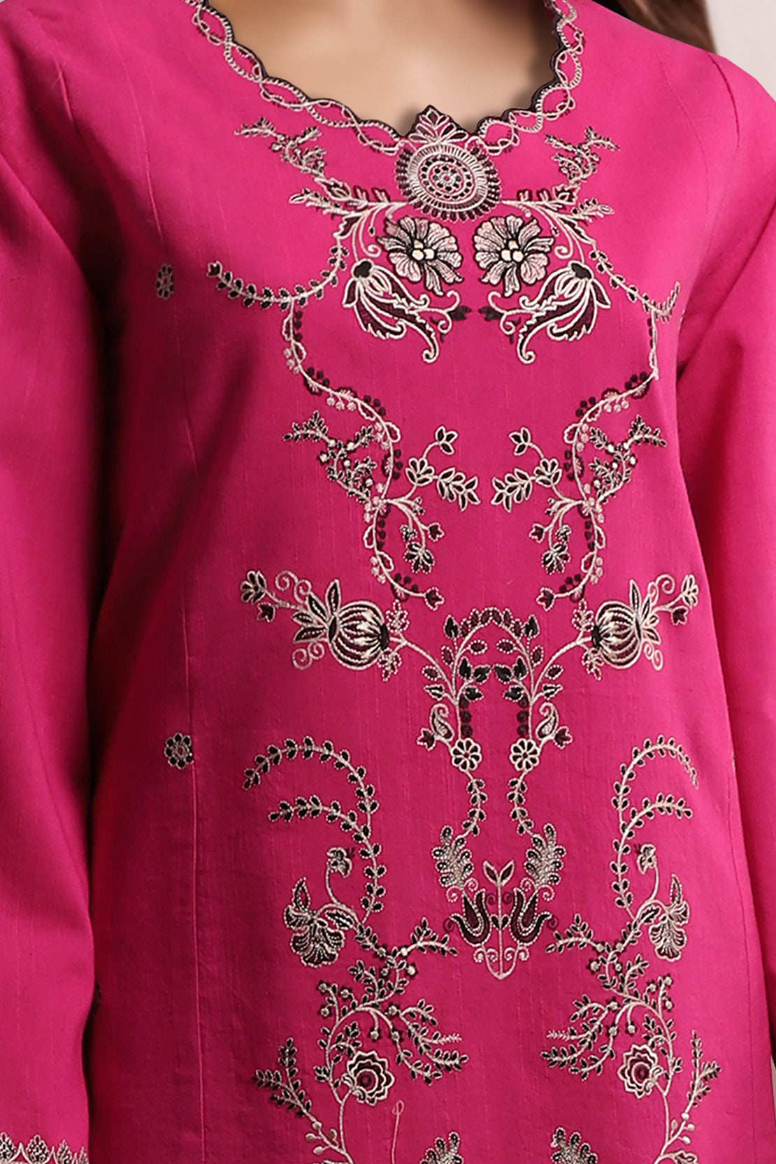 Unstitched Cross Hatch Embroidered 2 Piece (Shirt/Trouser)60687