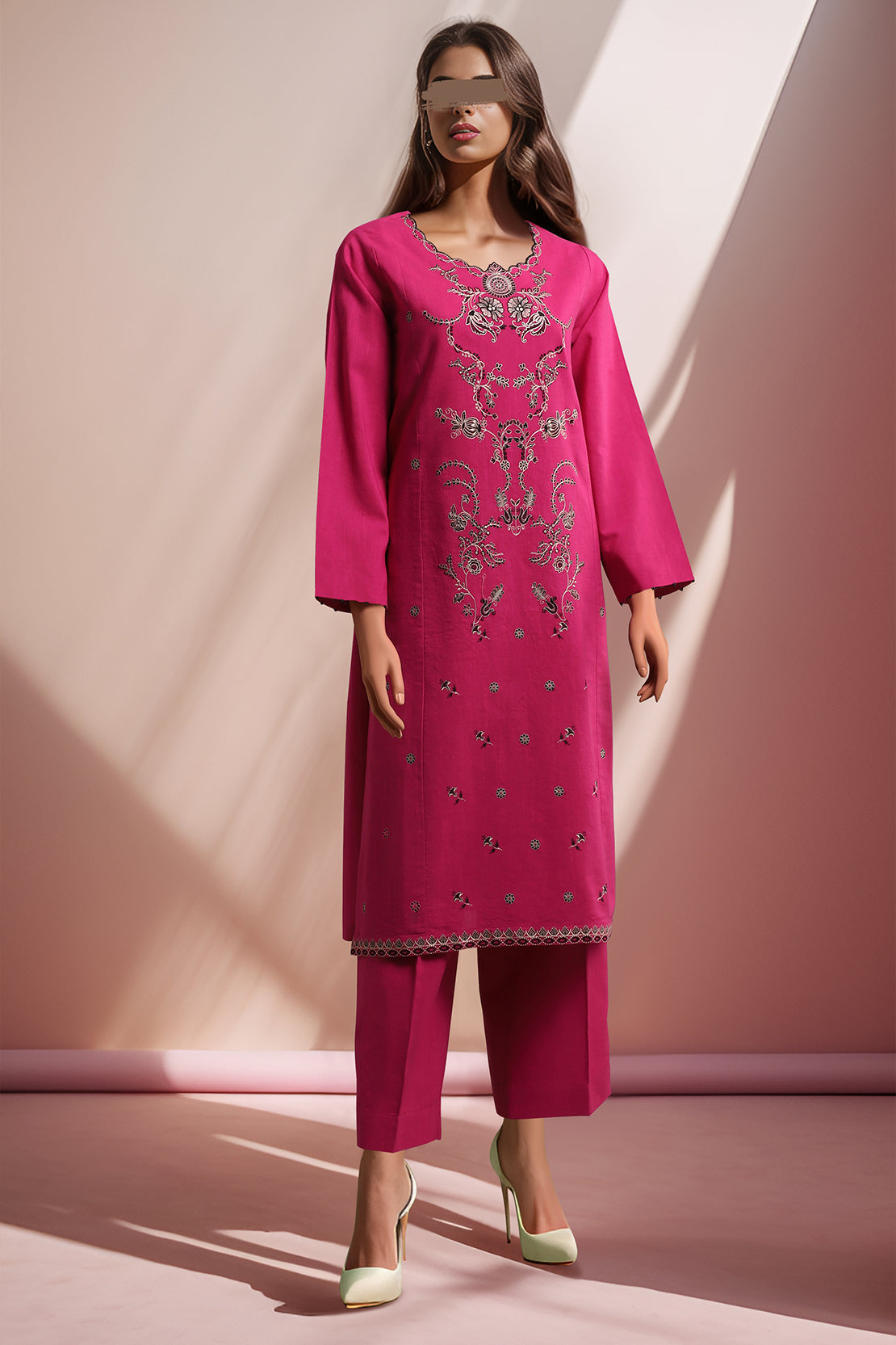 Unstitched Cross Hatch Embroidered 2 Piece (Shirt/Trouser)60687