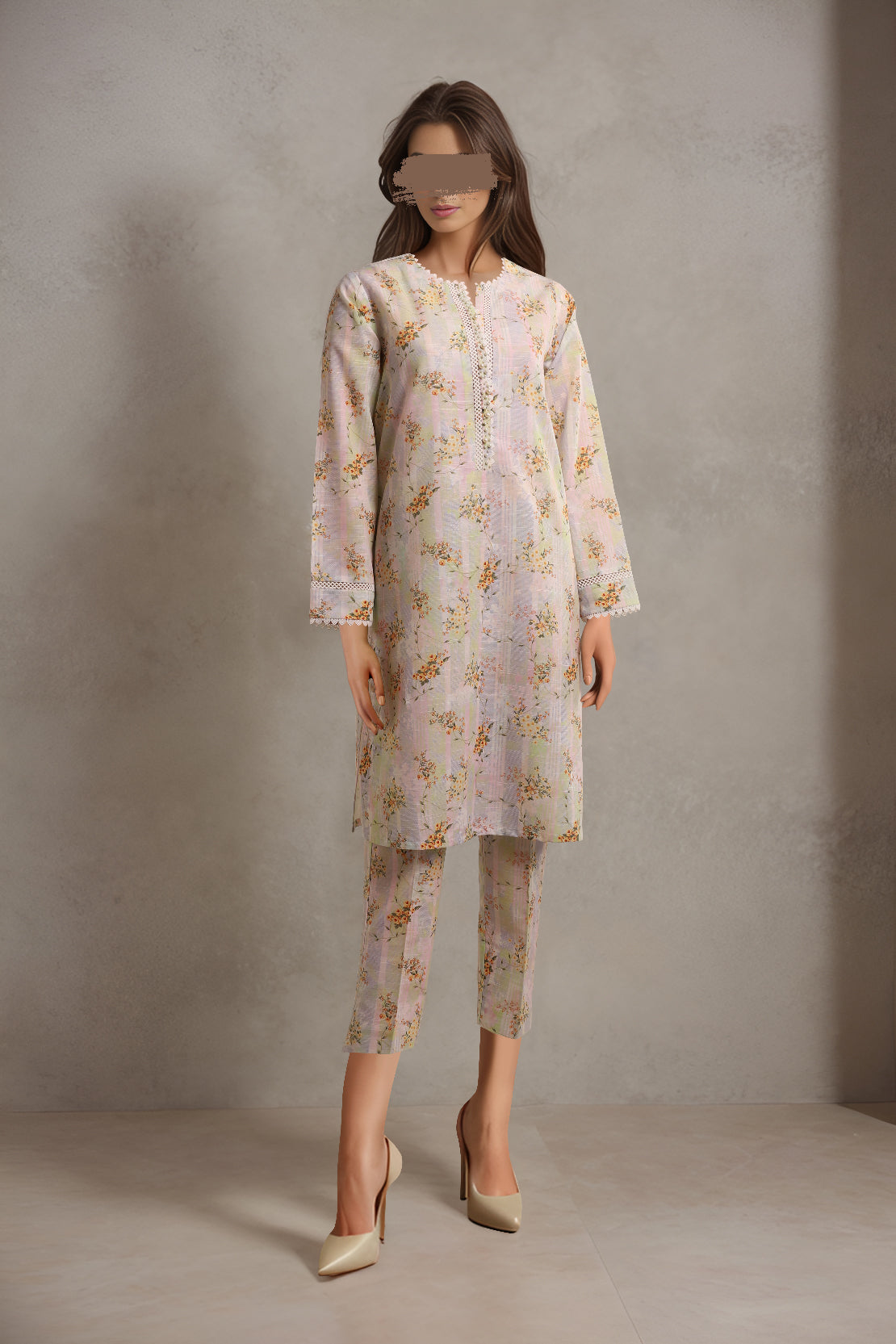 Unstitched Printed Khaddar 2 Piece (Shirt/Trouser)44805