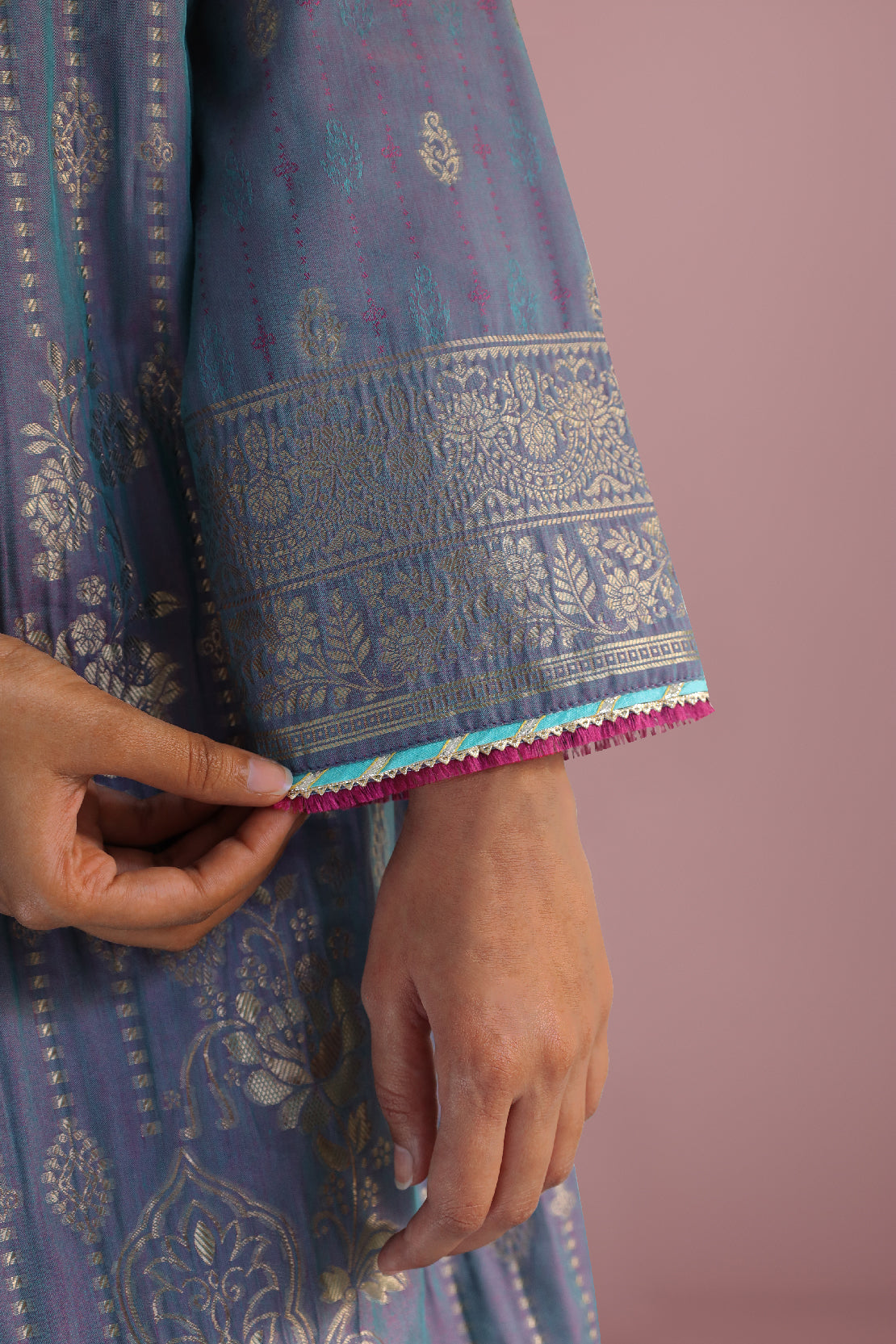 Unstitched Embroidered Jacquard Cotton 2 Piece (Shirt/Dupatta)60505