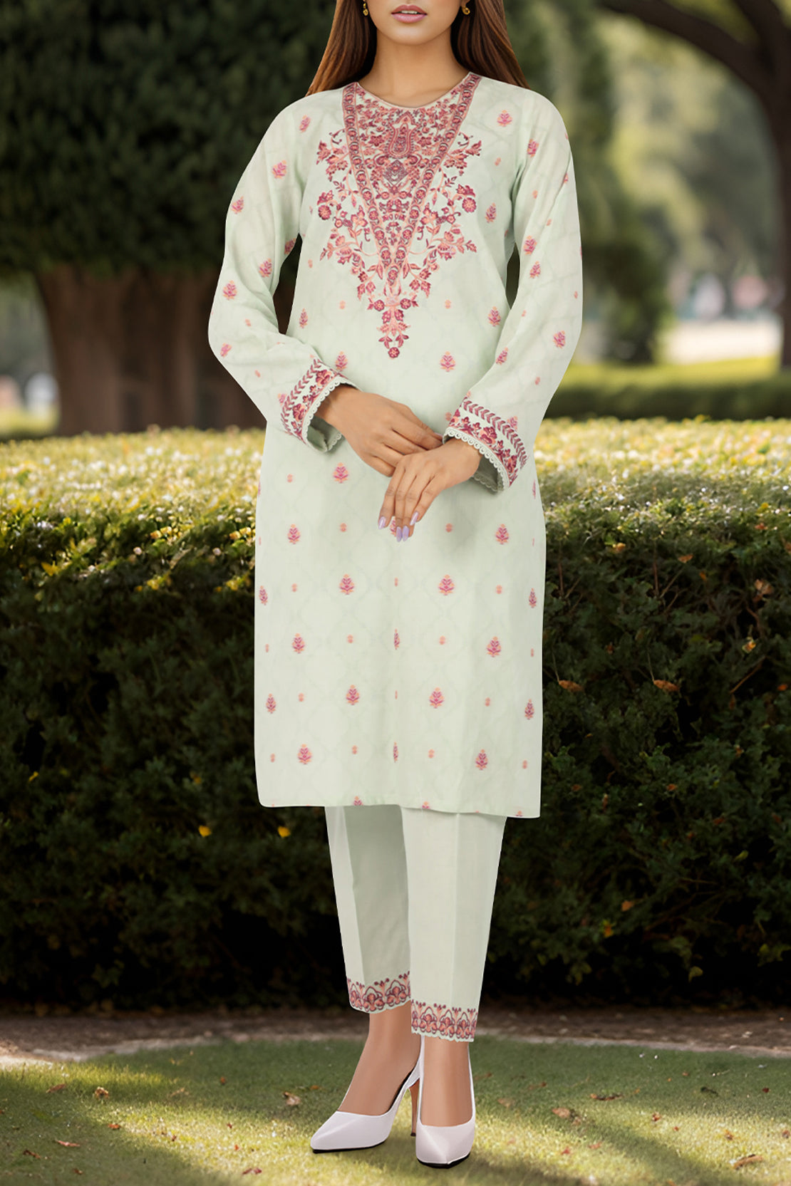Unstitched Jacquard Cotton Shirt97507