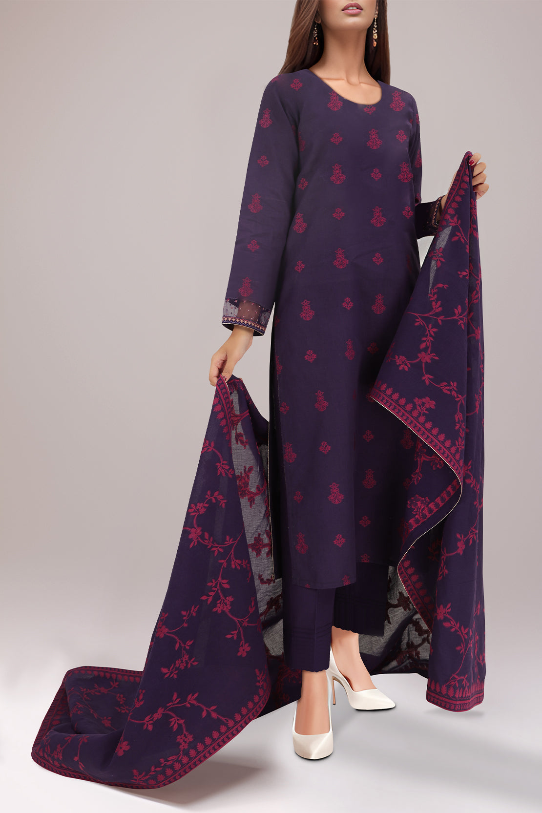 Unstitched Jacquard Cotton Shirt91937