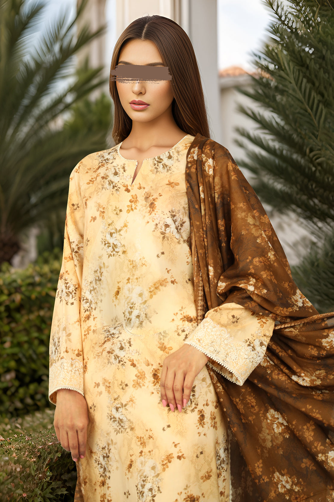 Unstitched Printed Lawn 3 Piece With Chiffon Dupatta59139