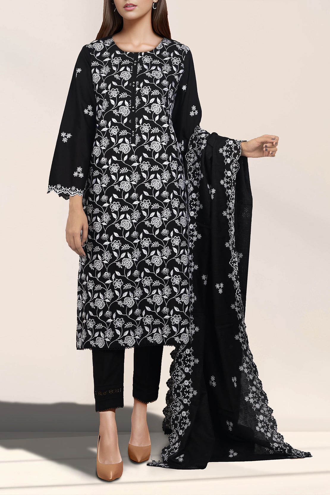 Unstitched Embroidered Lawn 3 Piece53837