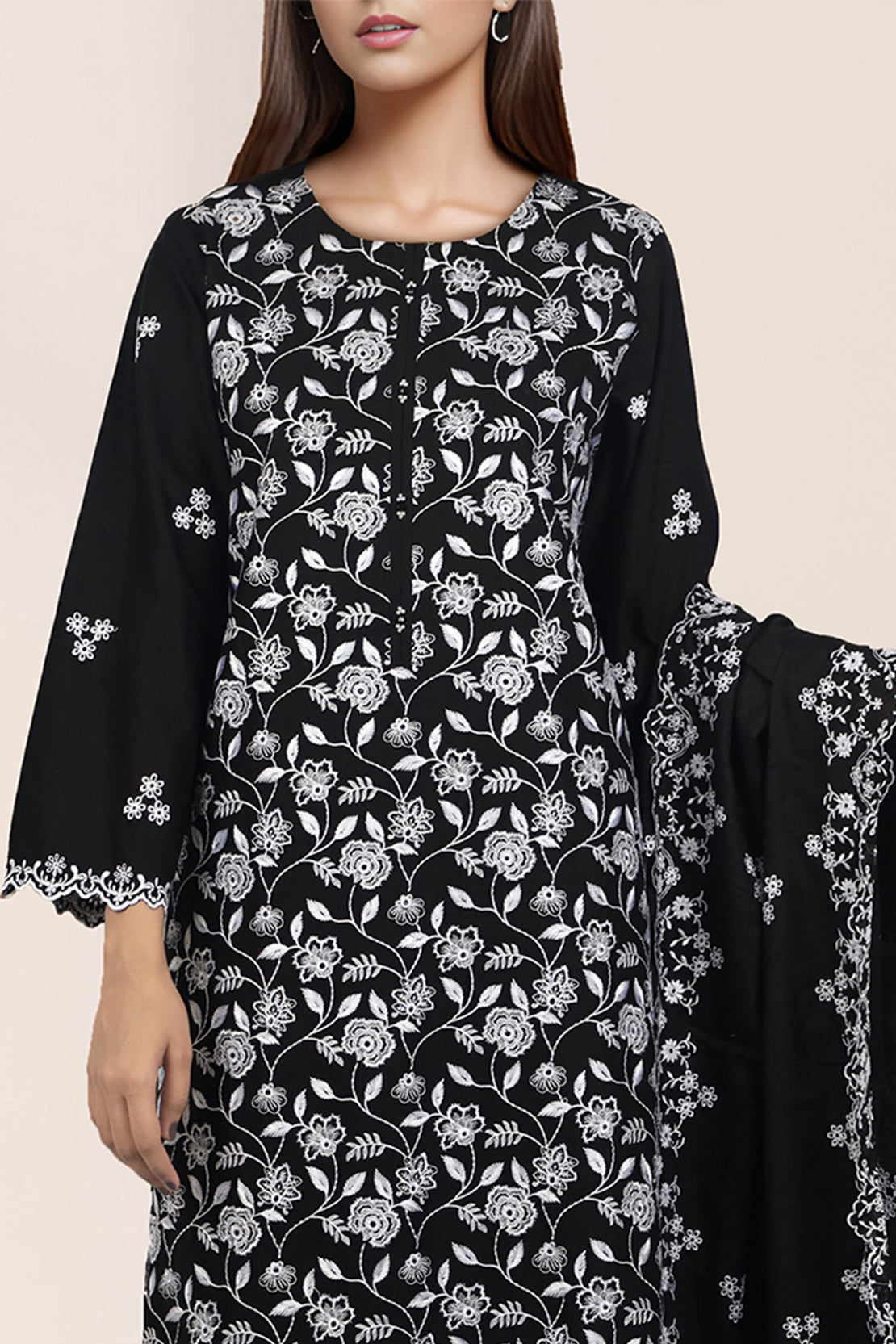 Unstitched Embroidered Lawn 3 Piece53837