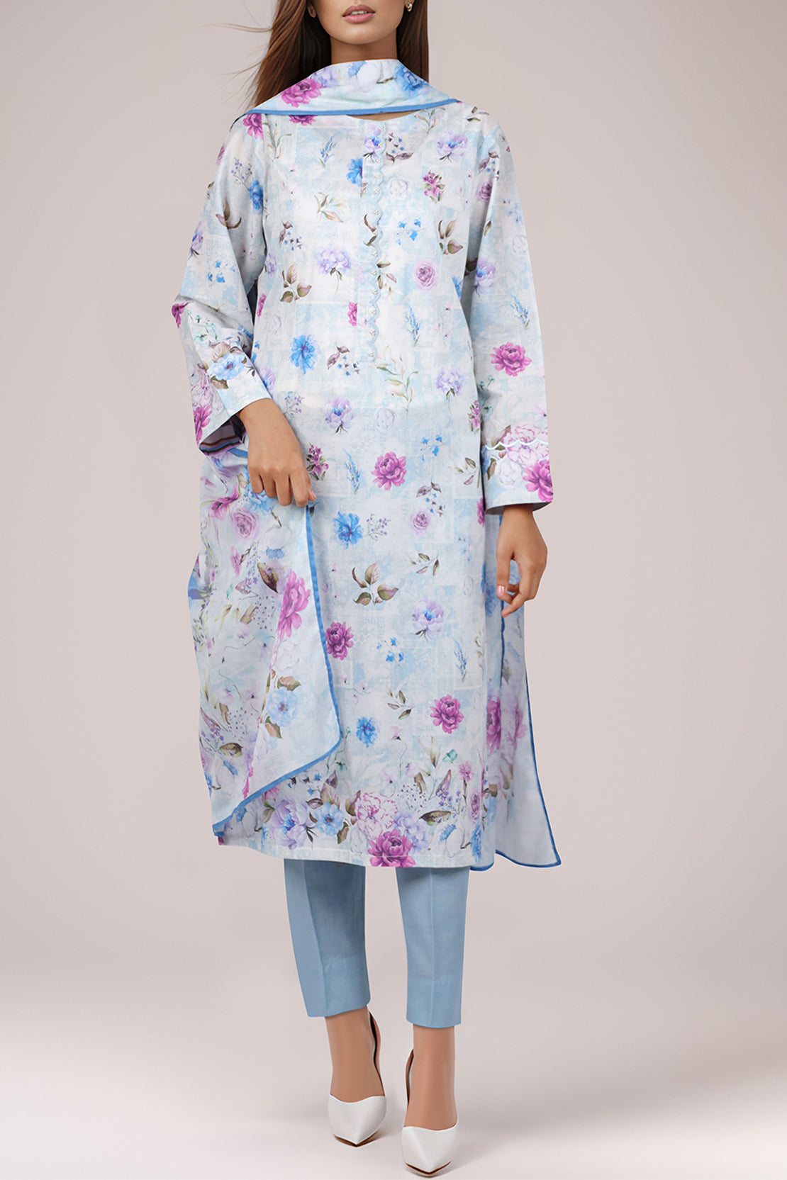 Unstitched Self Jacquard Shirt57174