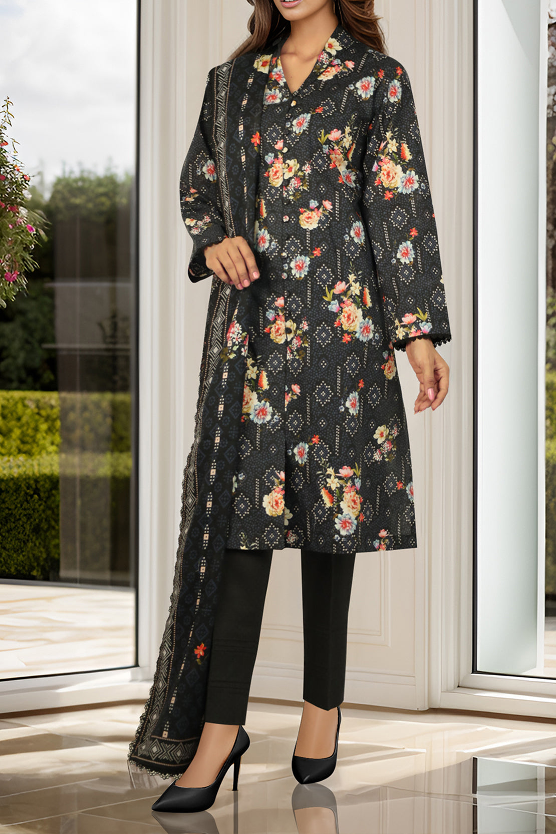 Unstitched Self Jacquard 3 Piece54024