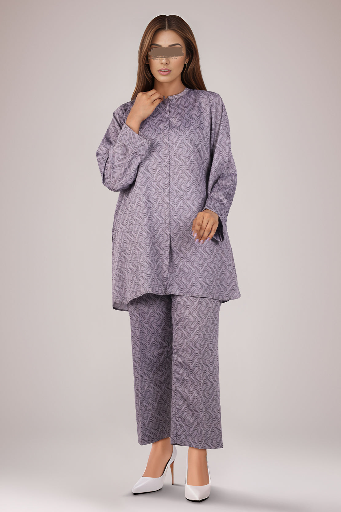 Unstitched Printed Self Jacquard 2 Piece (Shirt/Trouser)60494