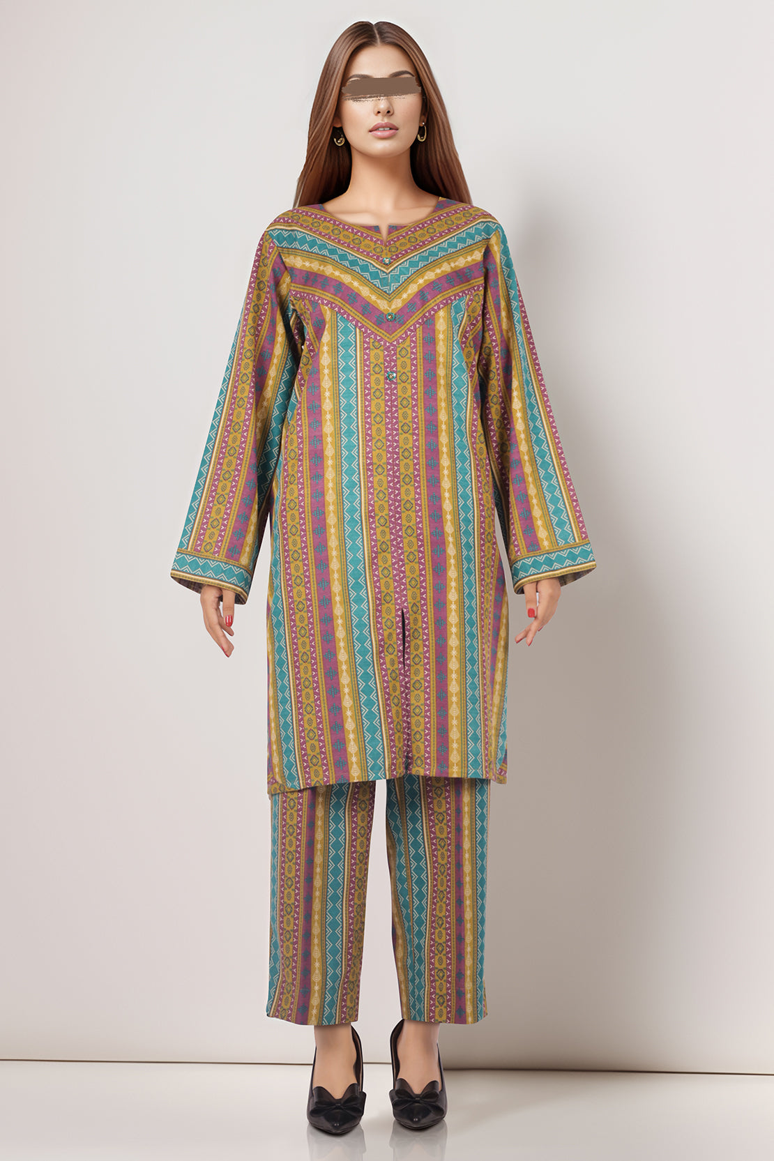 Unstitched Printed Khaddar Viscose 2 Piece (Shirt/Trouser)64200