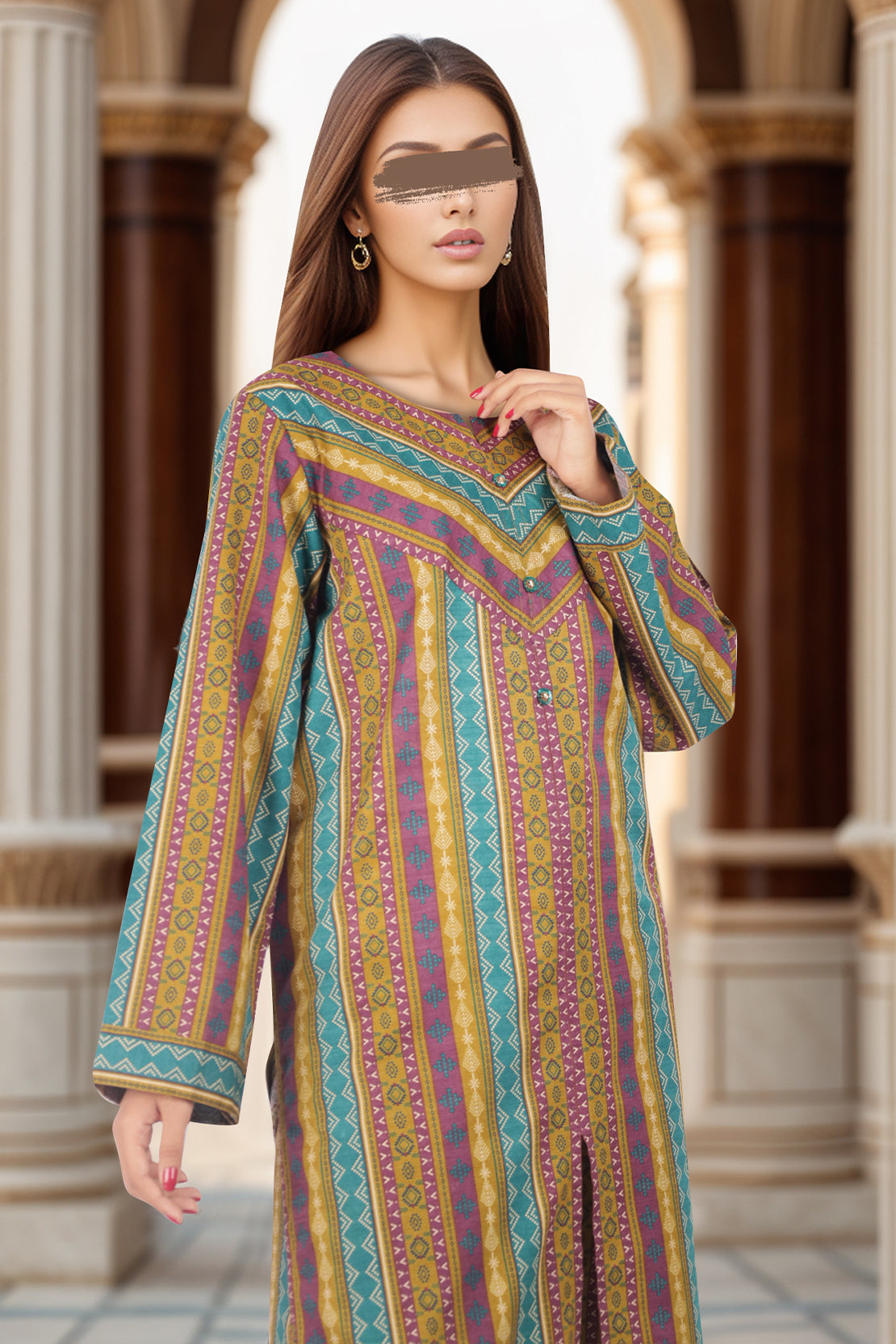 Unstitched Printed Khaddar Viscose 2 Piece (Shirt/Trouser)64200