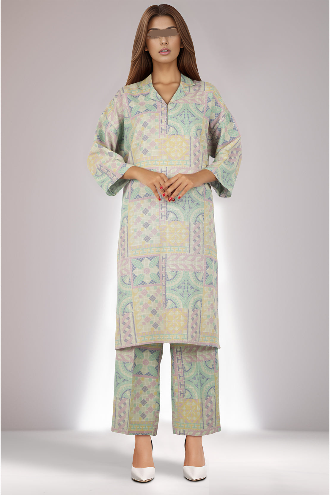 Unstitched Printed Soft Khaddar 2 Piece (Shirt/Trouser)64290