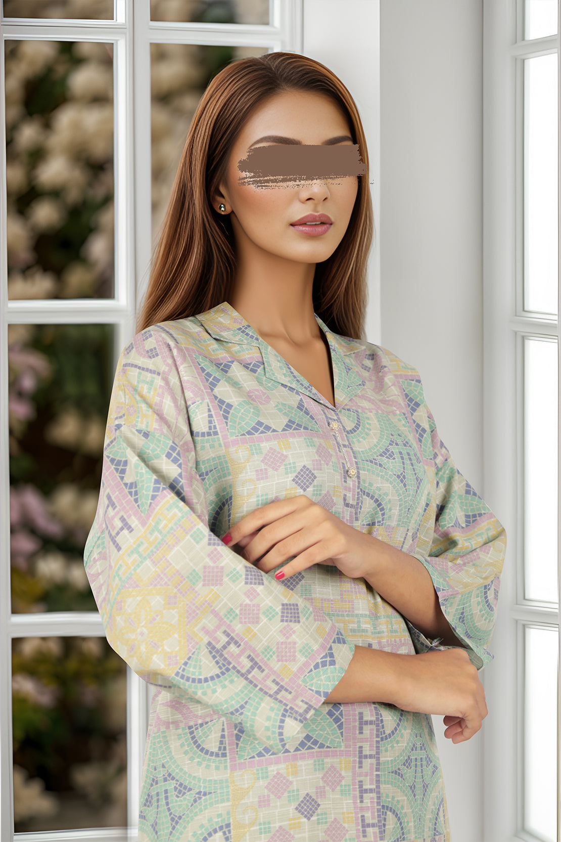 Unstitched Printed Soft Khaddar 2 Piece (Shirt/Trouser)64290