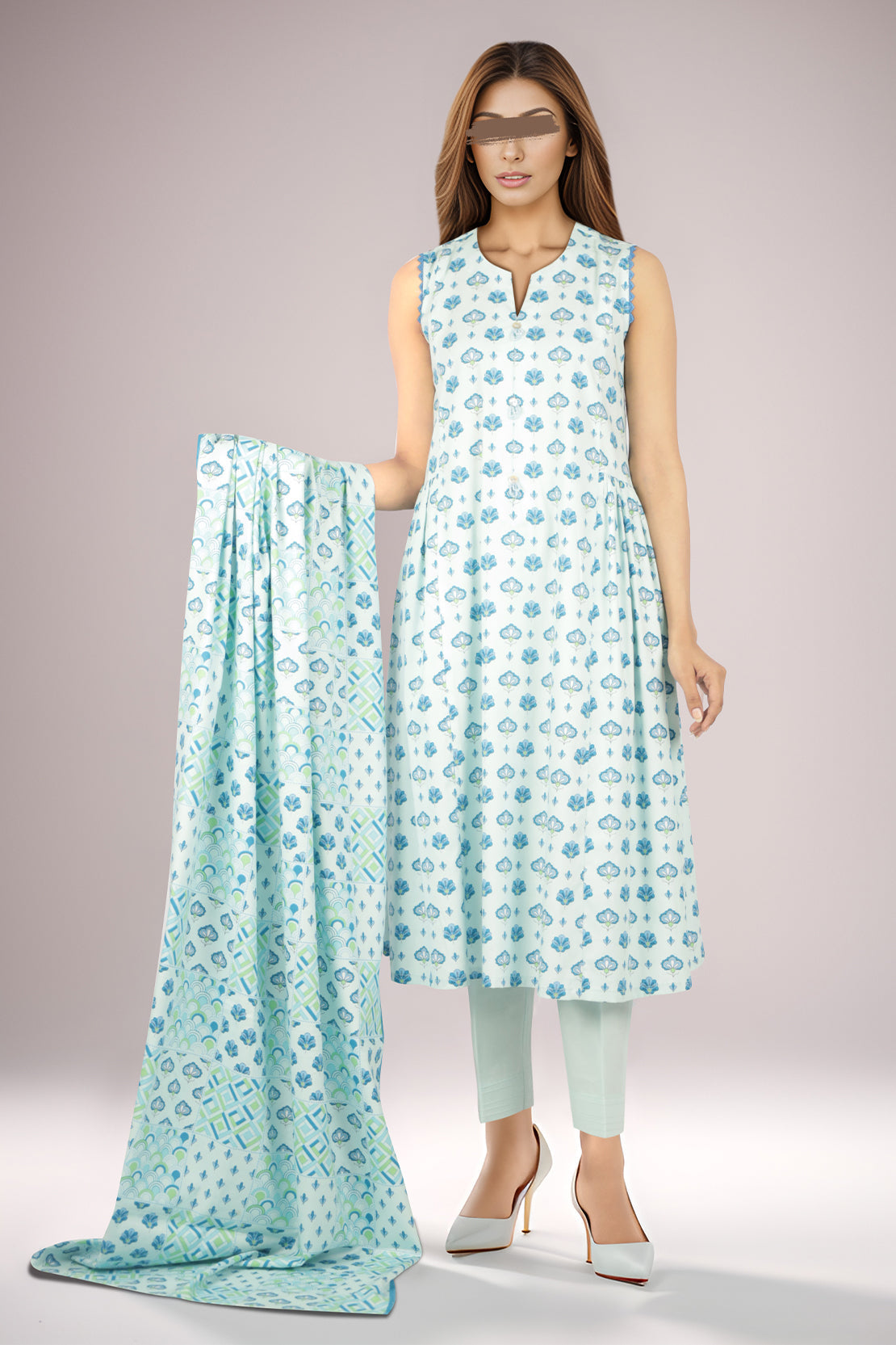Unstitched Printed Soft Touch Cotton 3 Piece64347