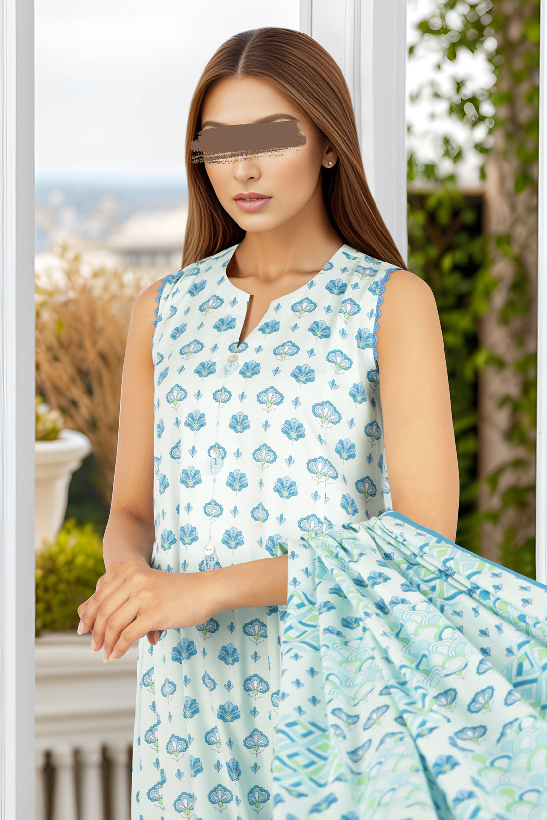 Unstitched Printed Soft Touch Cotton 3 Piece64347
