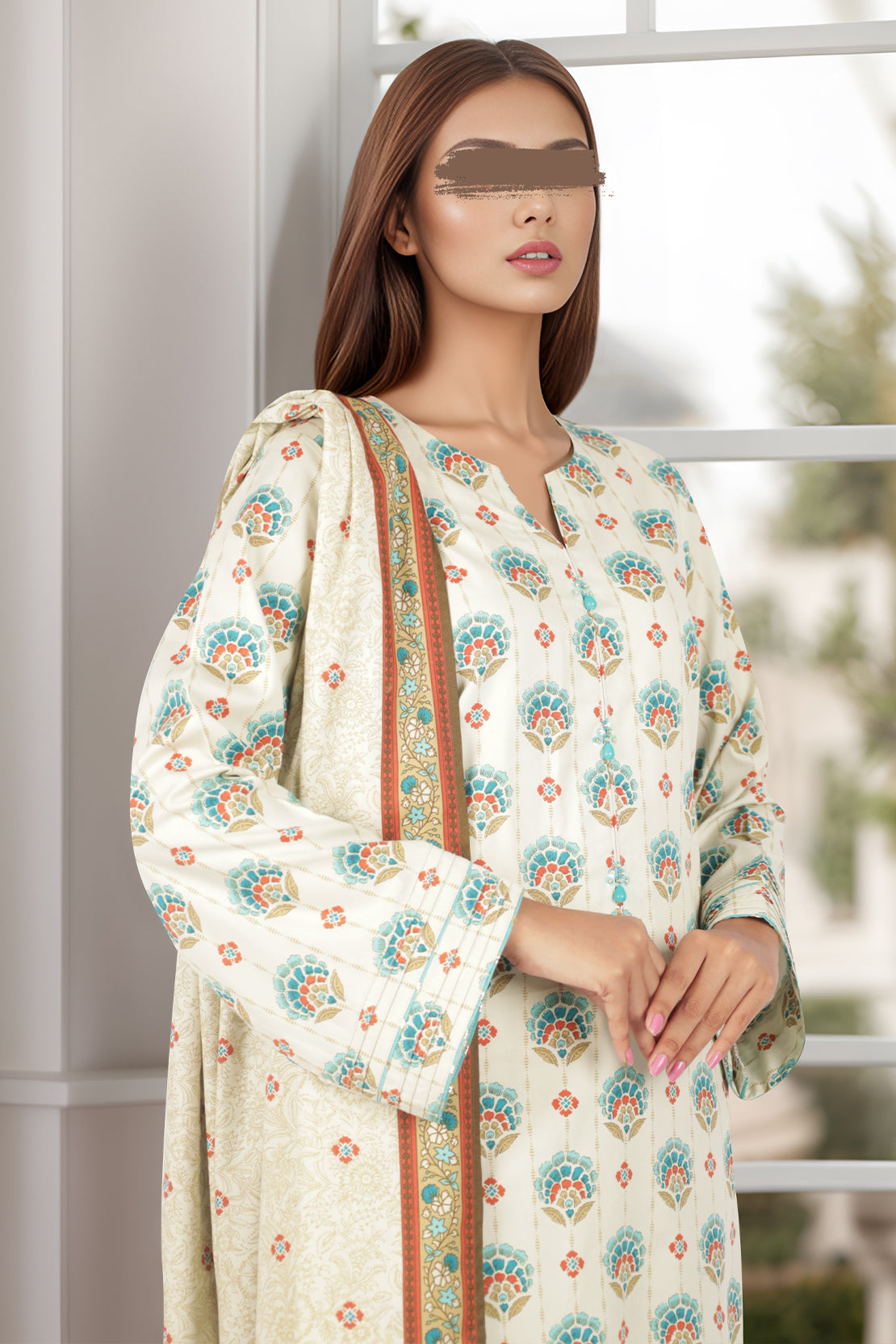 Unstitched Printed Soft Touch Cotton 3 Piece64349