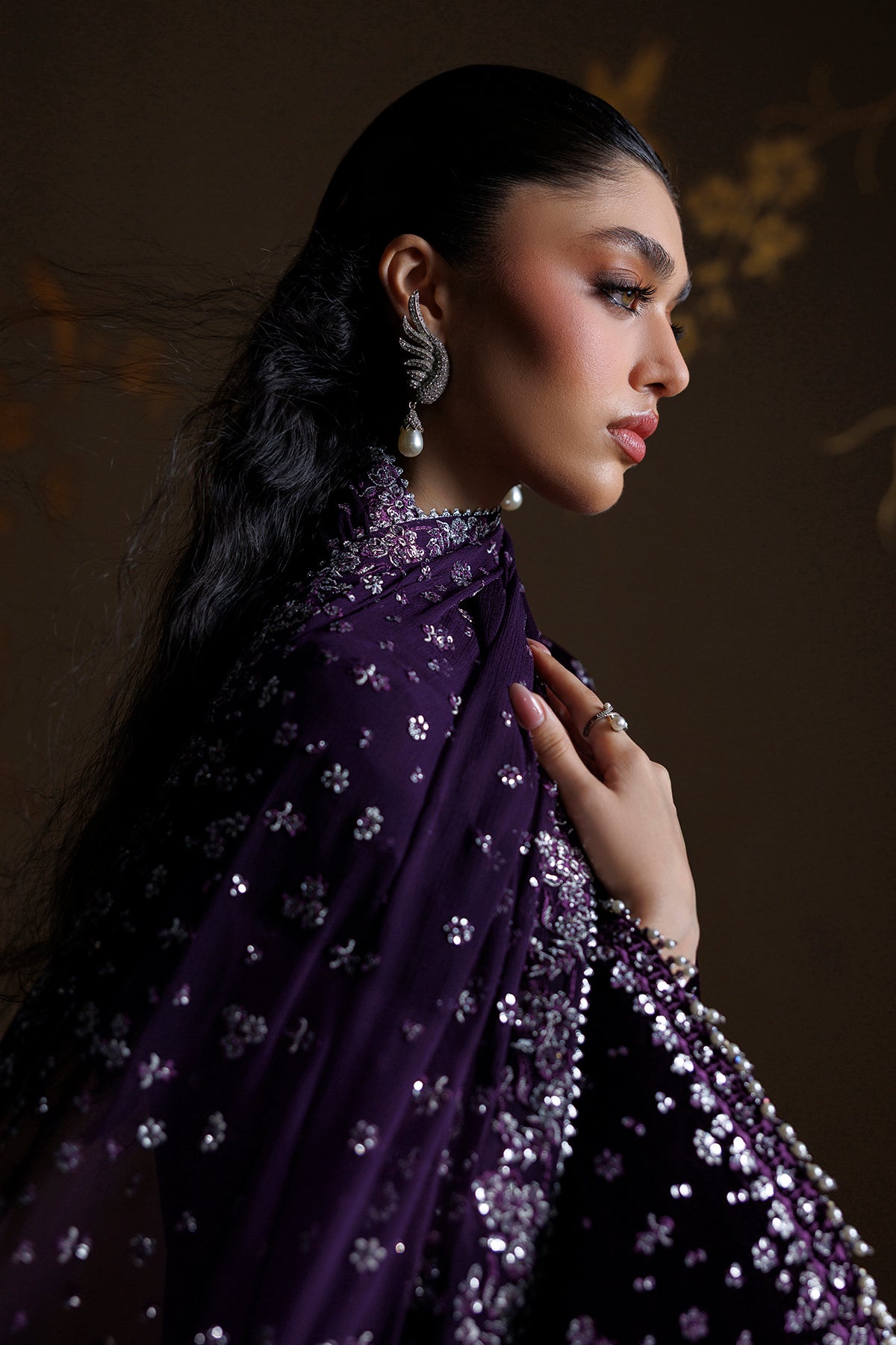EMBROIDERED VELVET UF-4546
