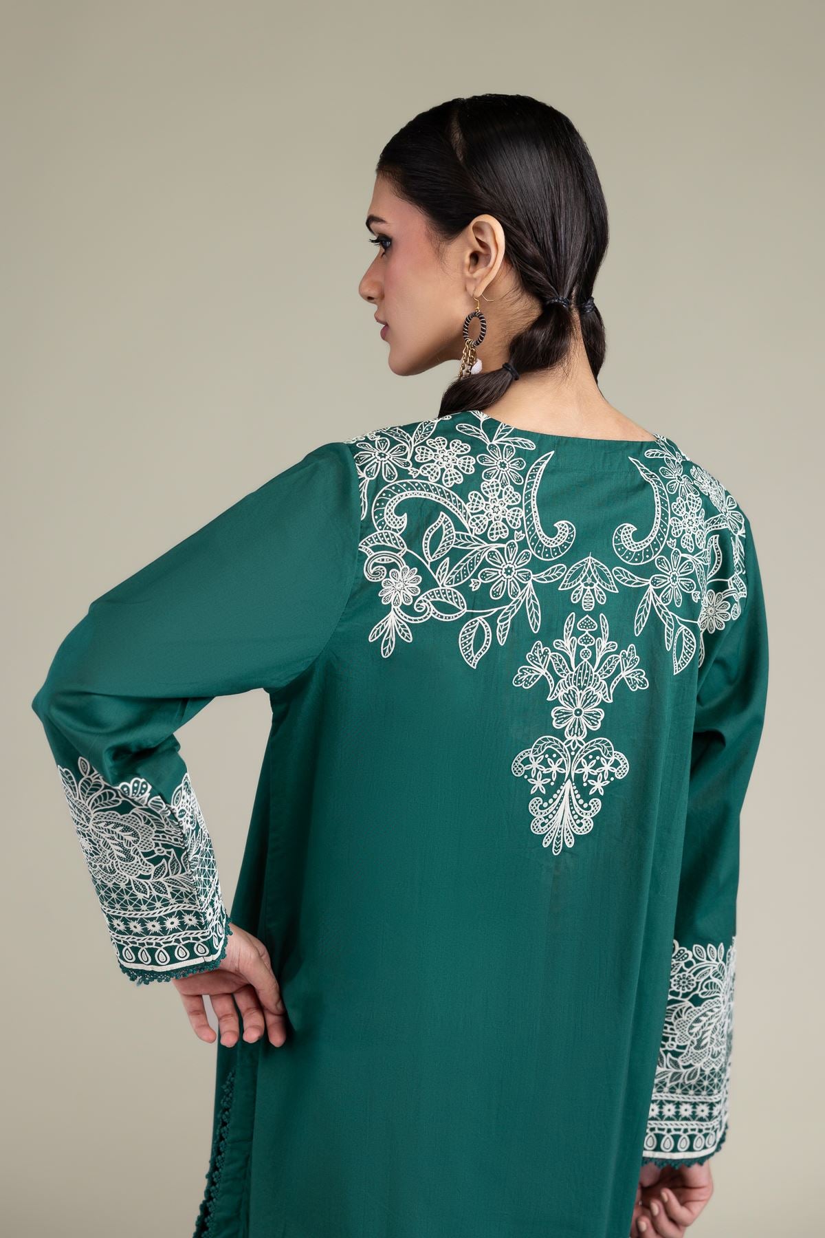Green Cambric Kurta