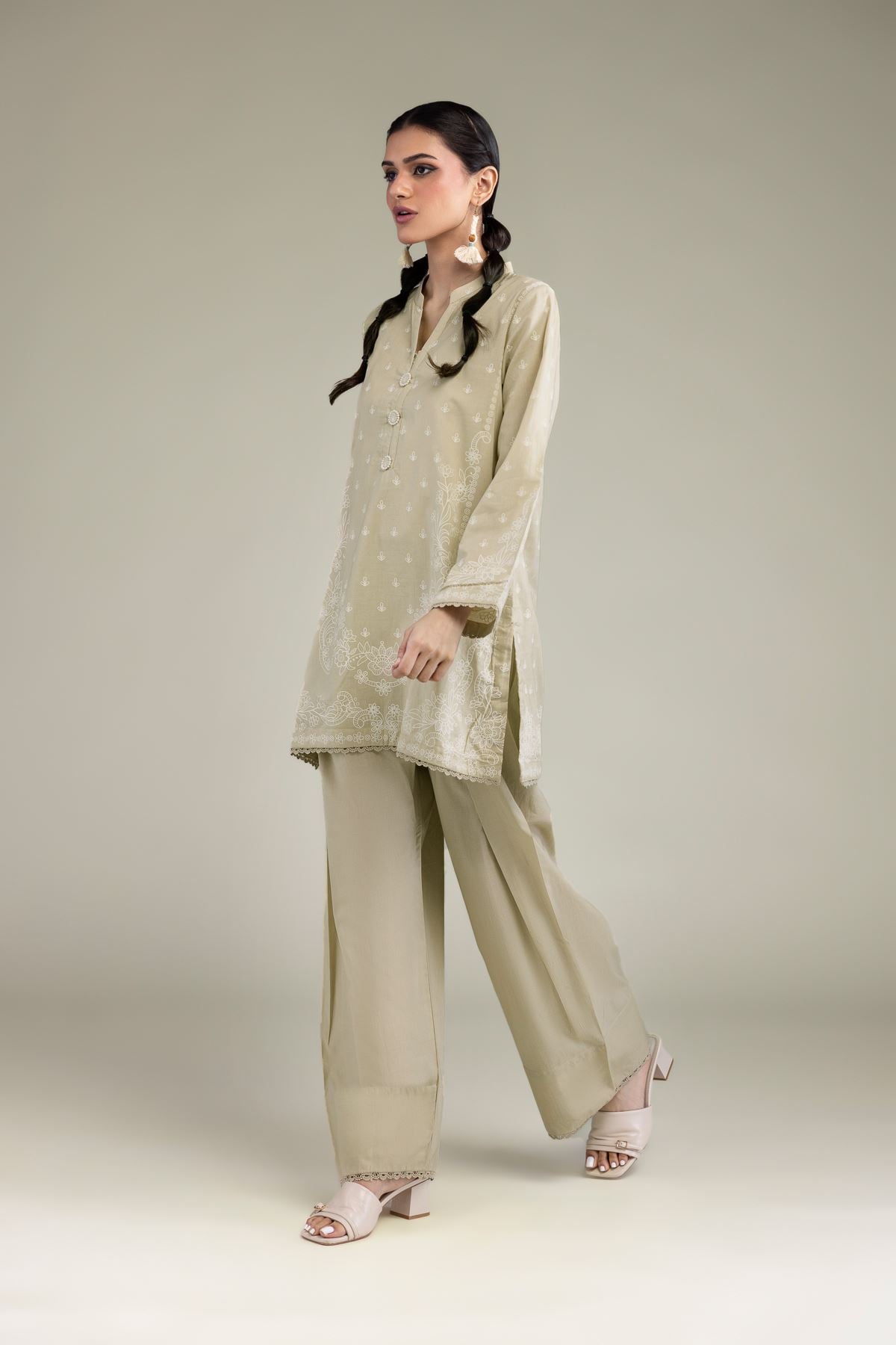 Solid Beige Shalwar