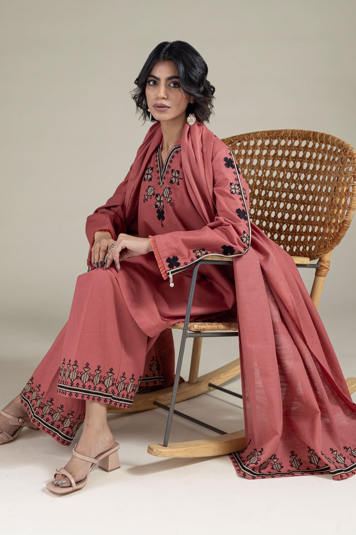 Embroidered | Khaddar Kurta