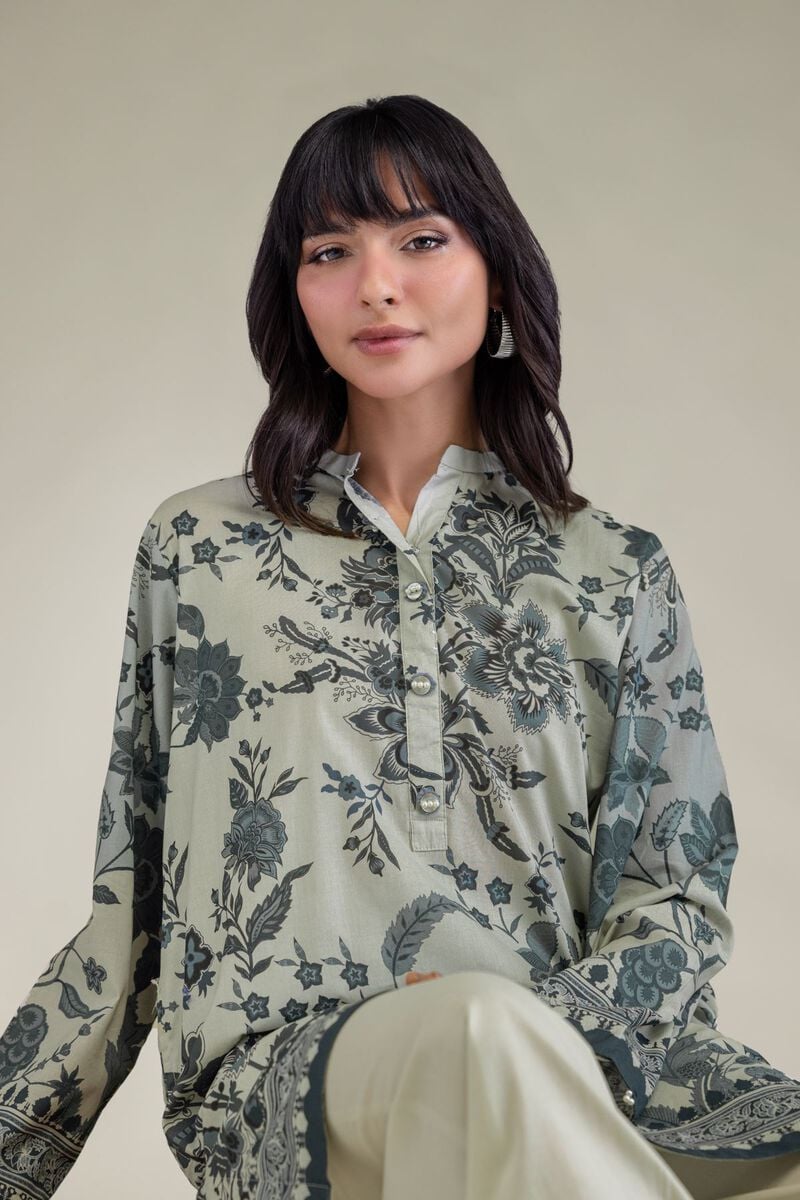 Floral Cambric Kurta