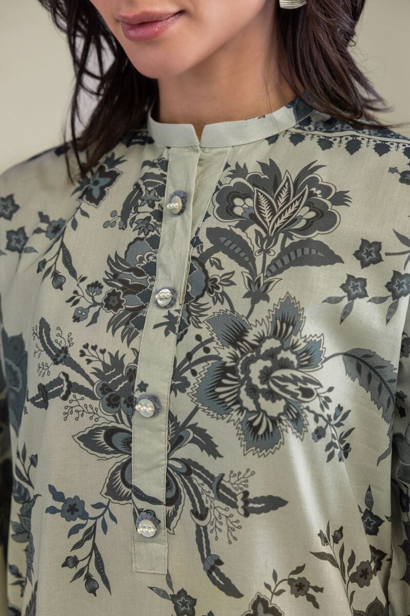 Floral Cambric Kurta