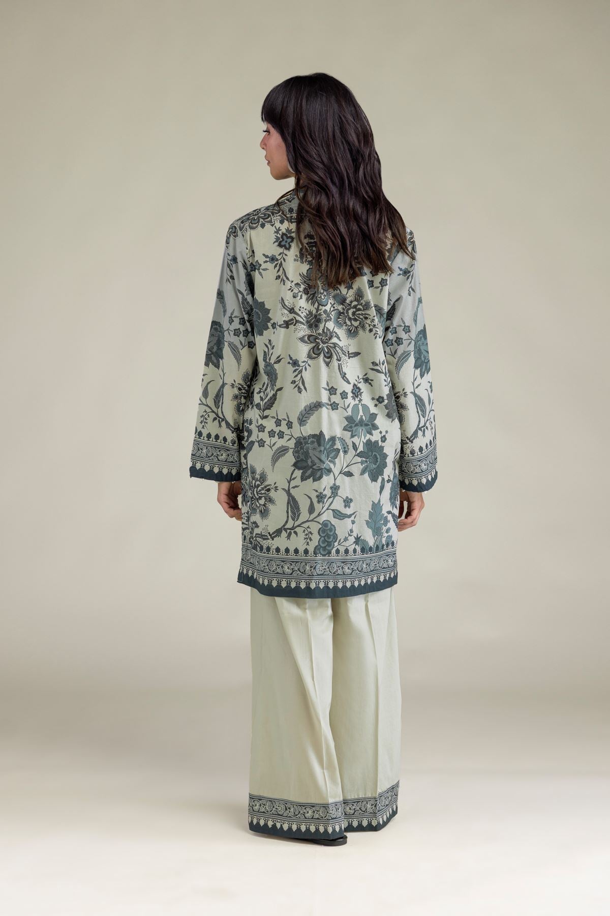 Floral Cambric Kurta