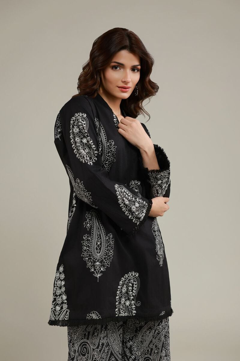 Paisley V-Neck Kurta