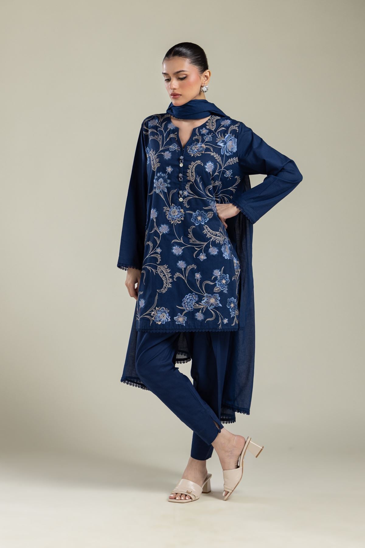 Solid Cambric Shalwar