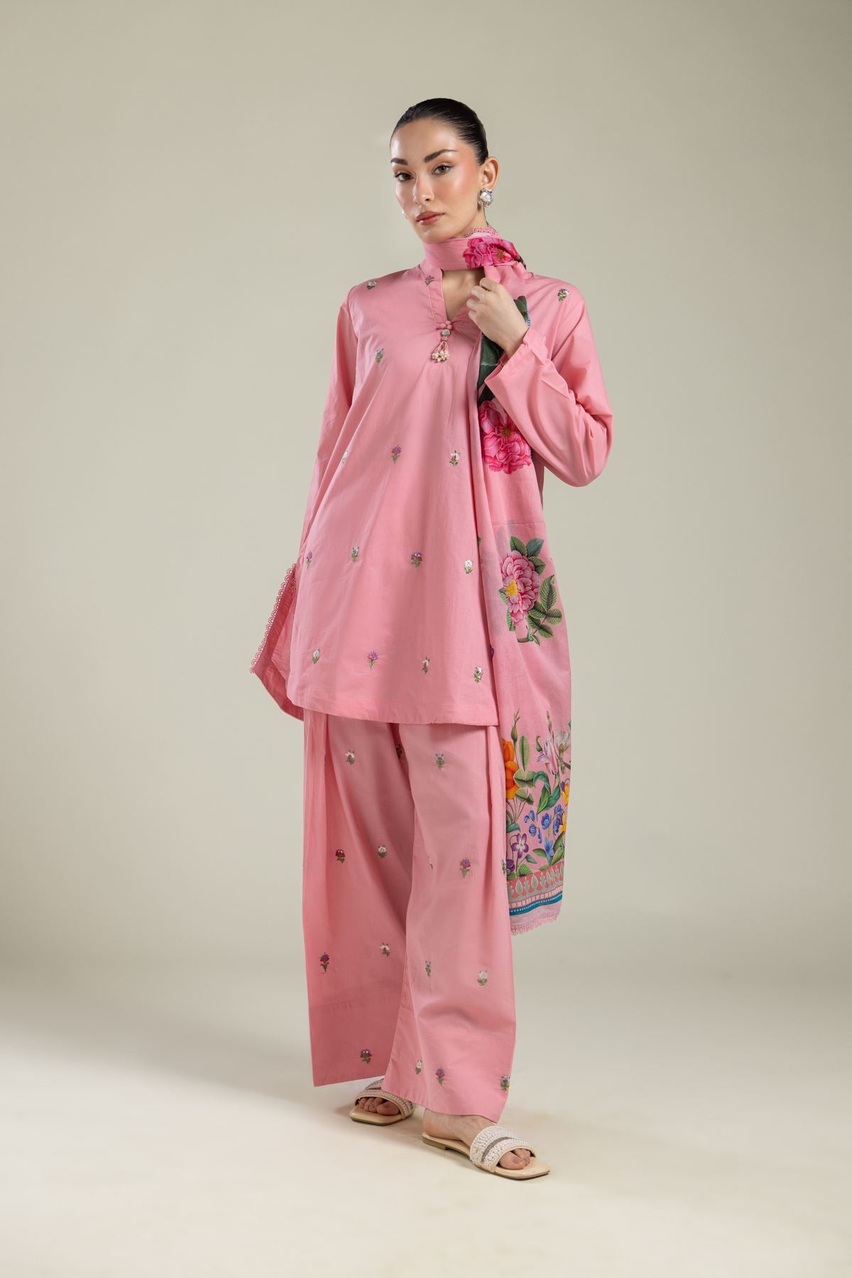 Floral Pink Pants
