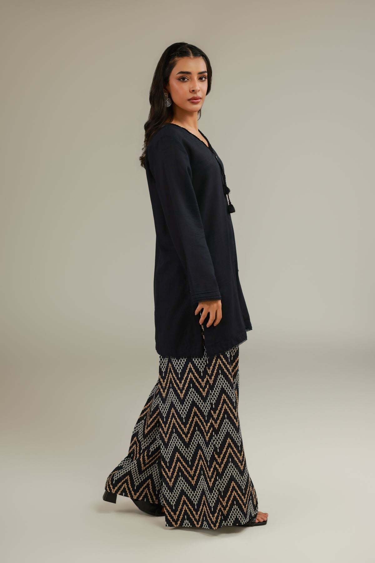 Black Wide Pants