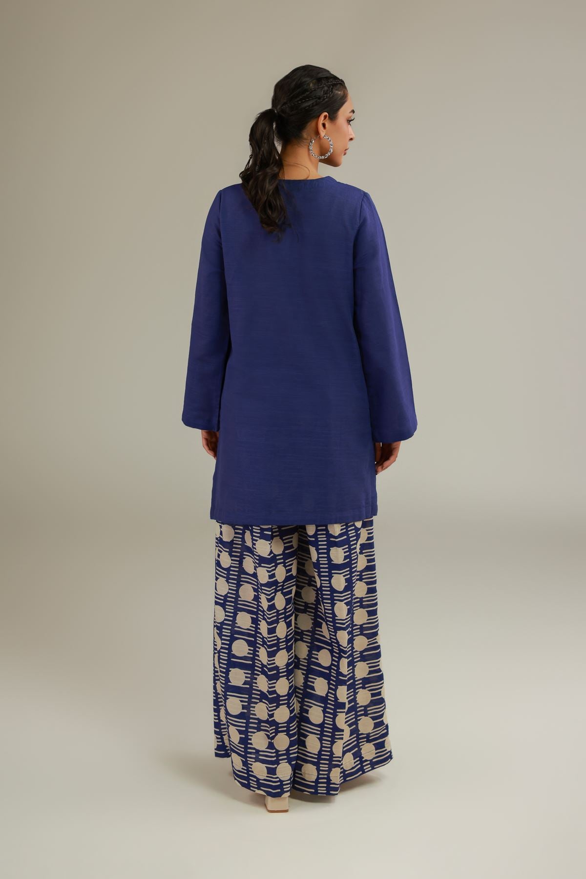 V-Neck Tassel Kurta