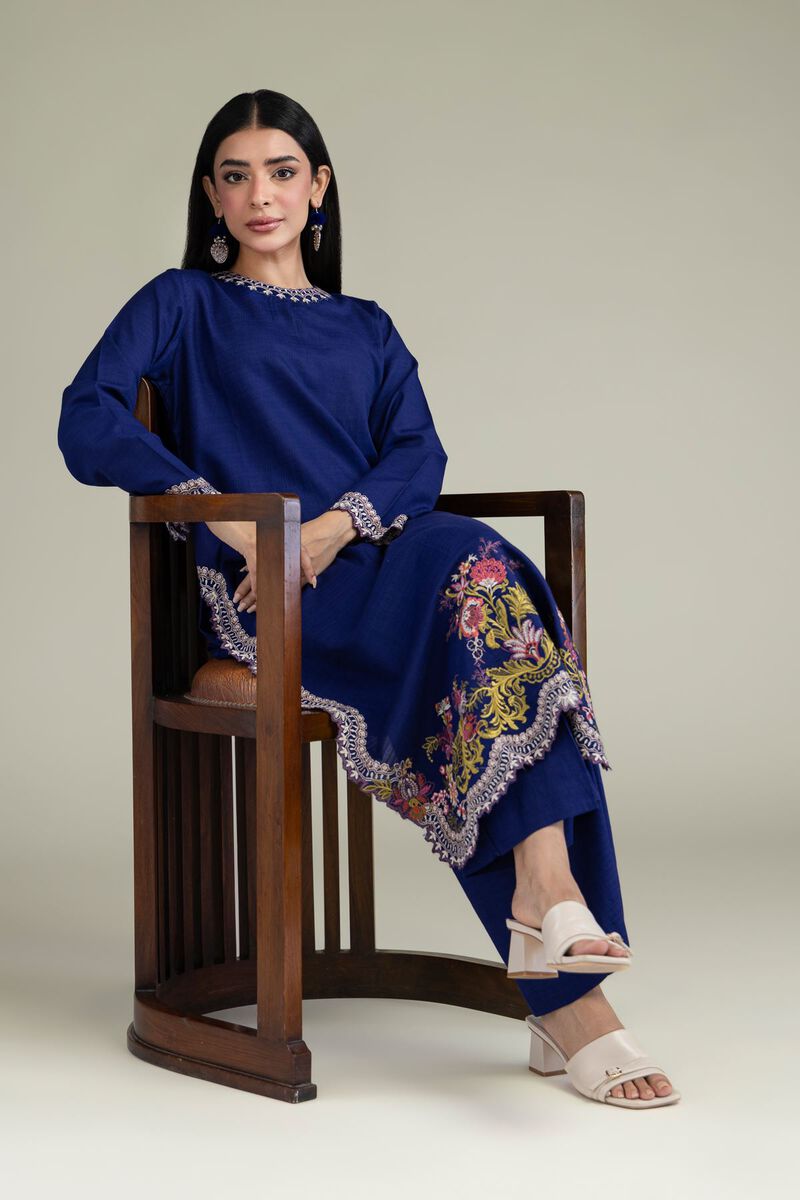 Cotton Navy Pants