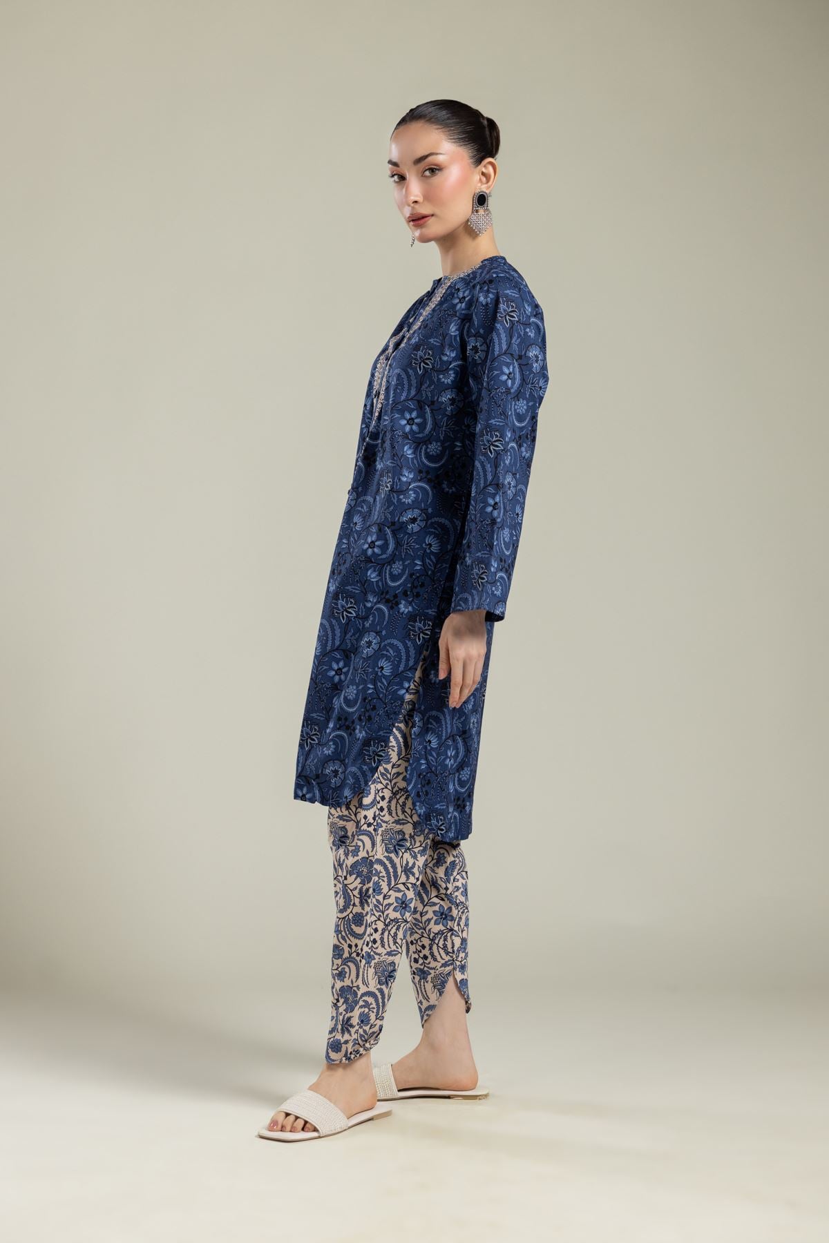 Floral Cambric Shalwar 