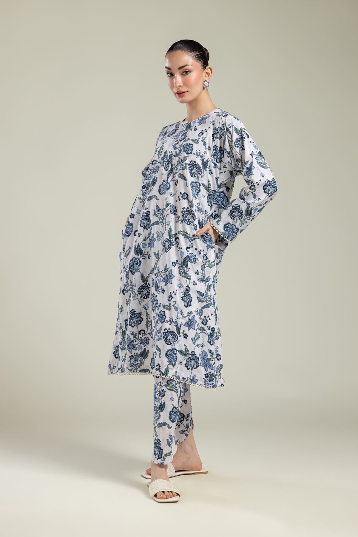 Floral Cambric Shalwar