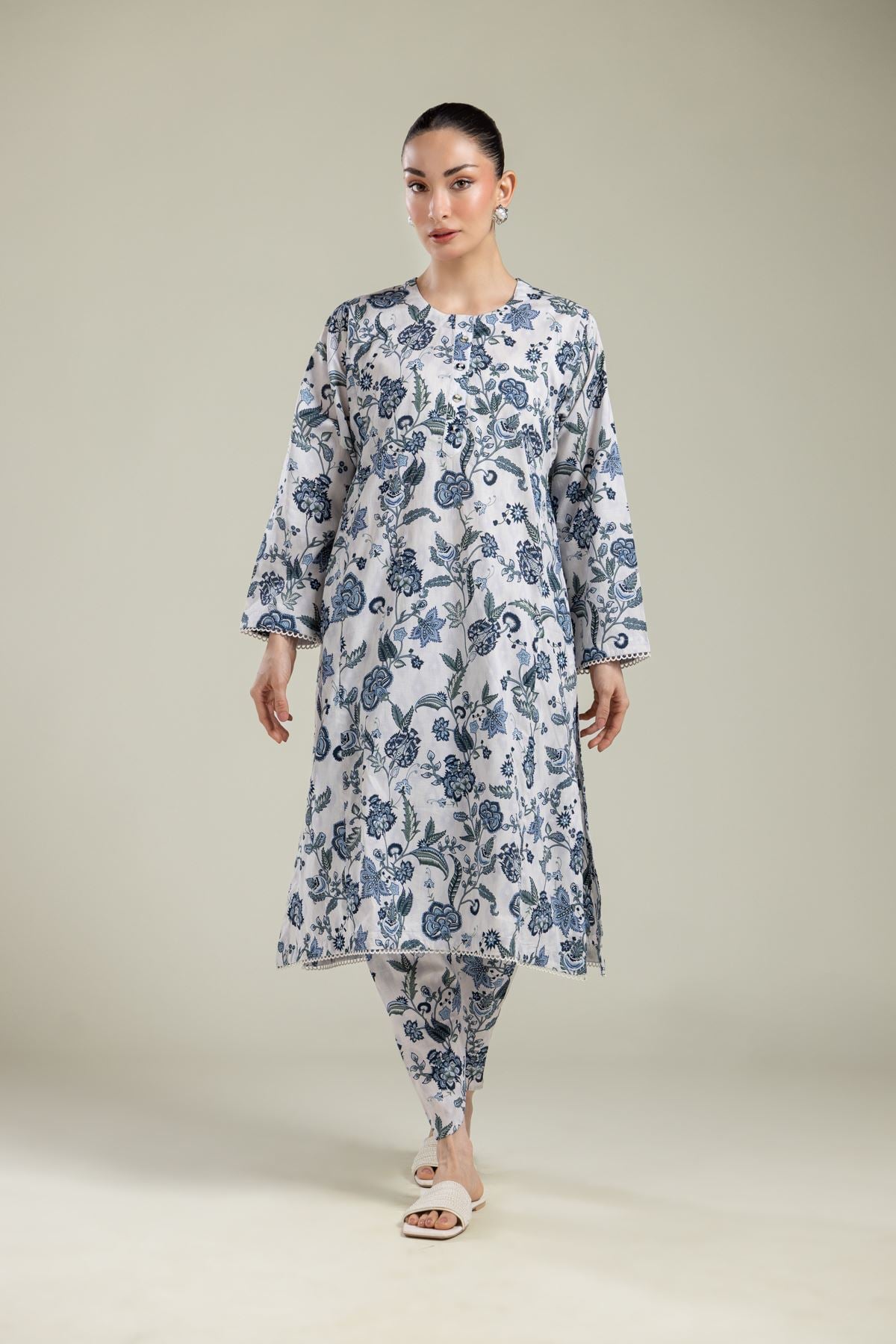 Floral Cambric Shalwar