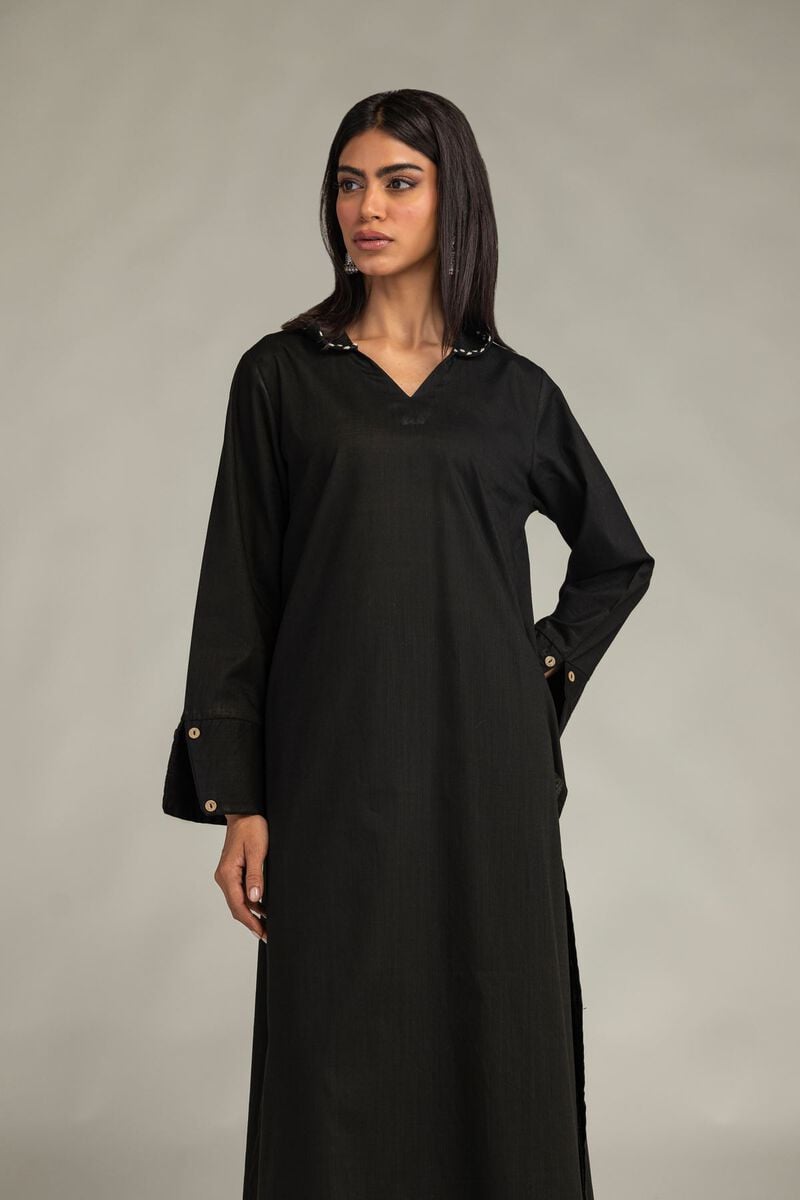 Long Black Kurta