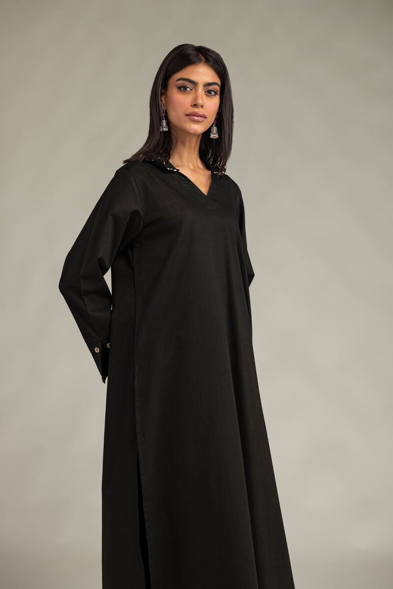 Long Black Kurta