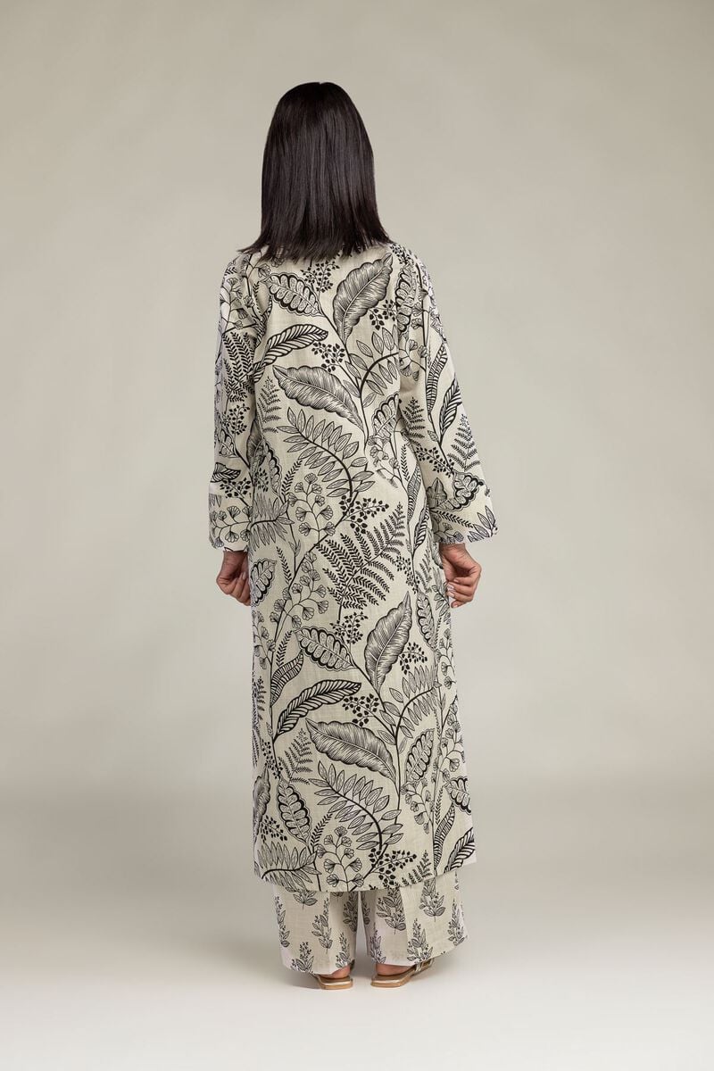V-Neck Longline Kurta
