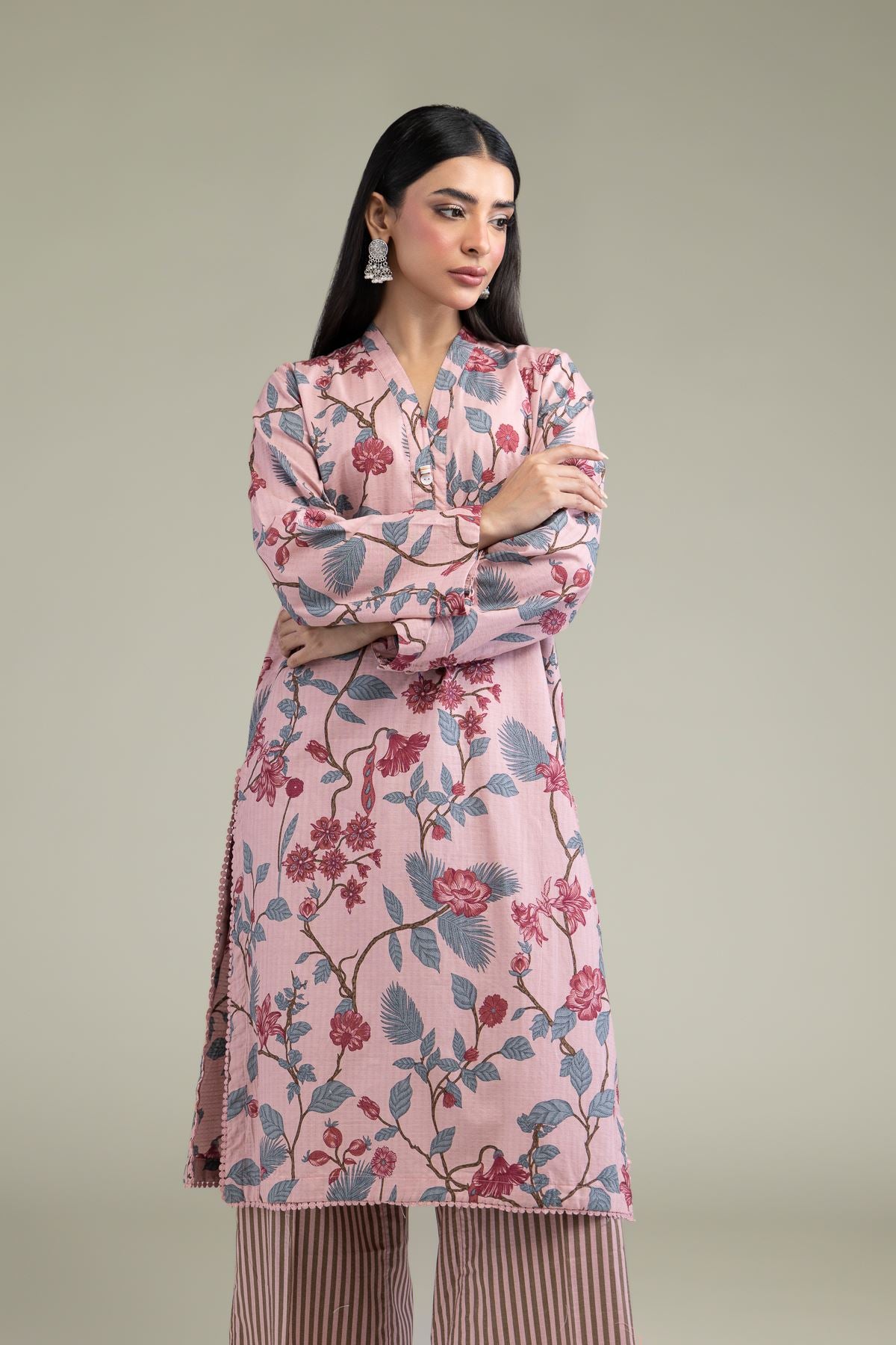 Floral Longline Kurta