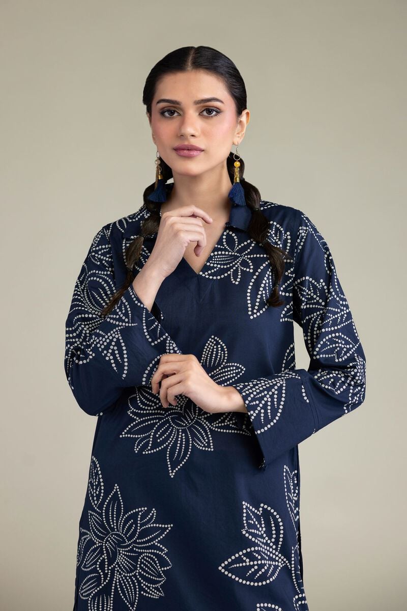 Navy Longline Kurta