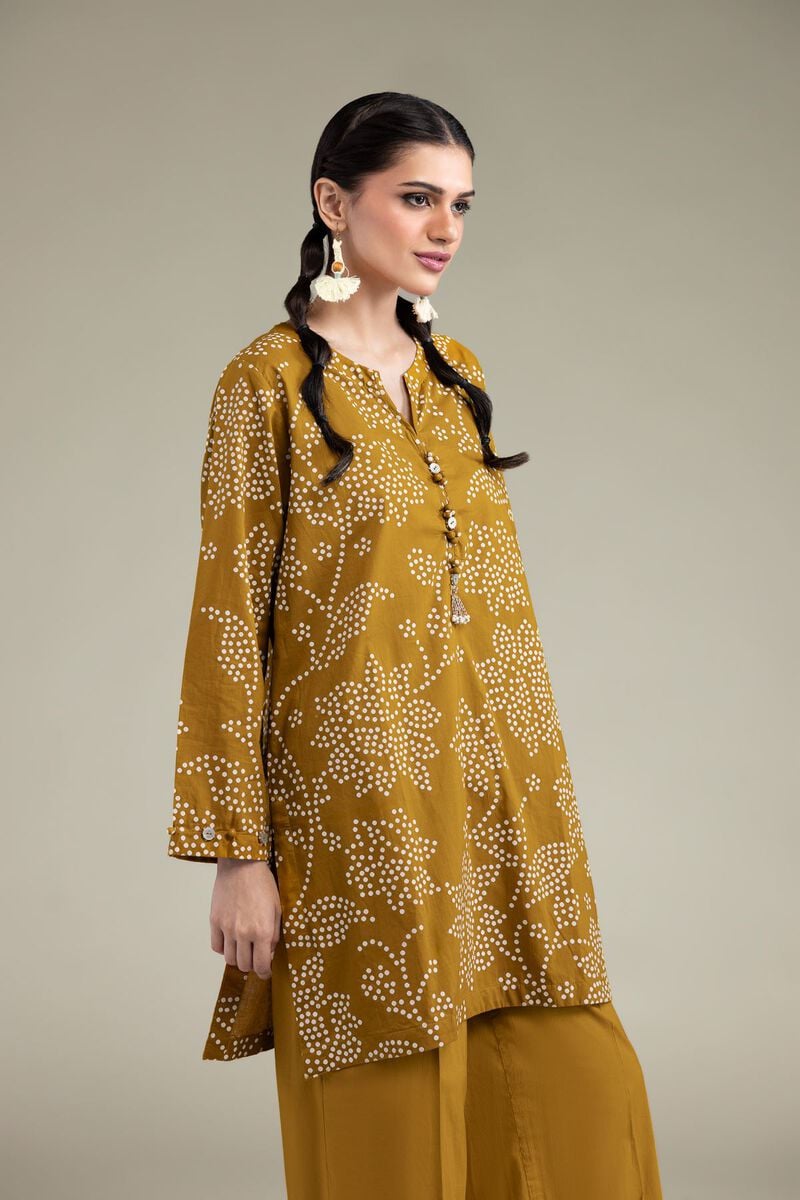 Floral Mustard Kurta