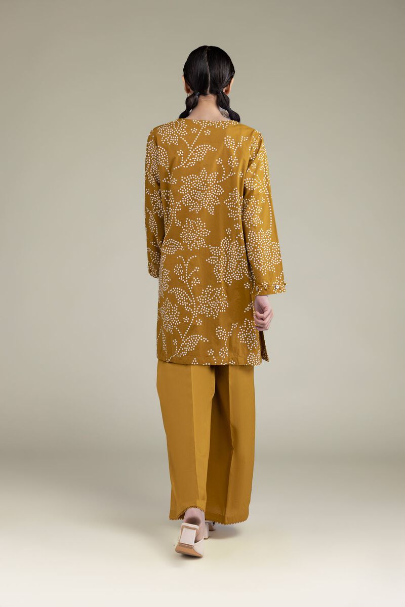 Floral Mustard Kurta