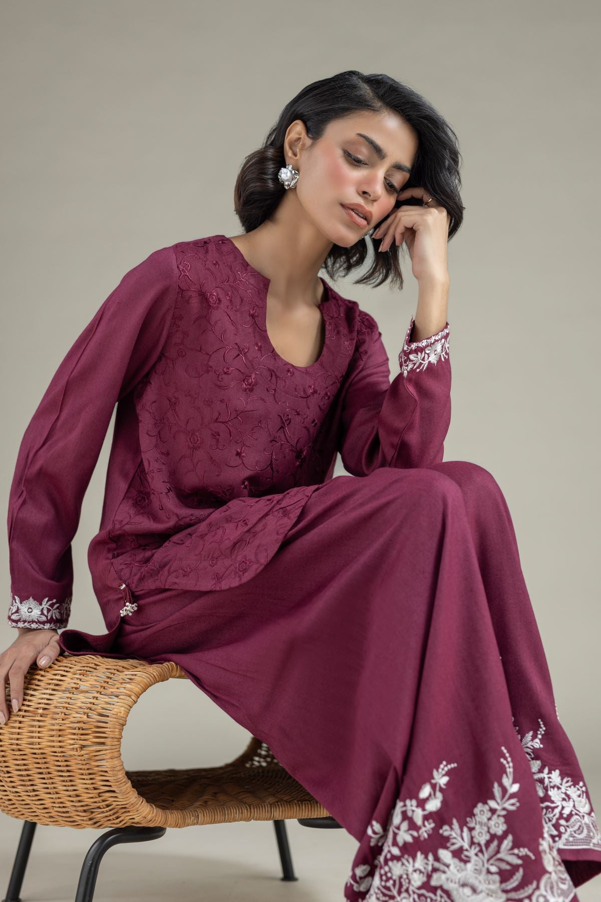 Floral Short Kurta